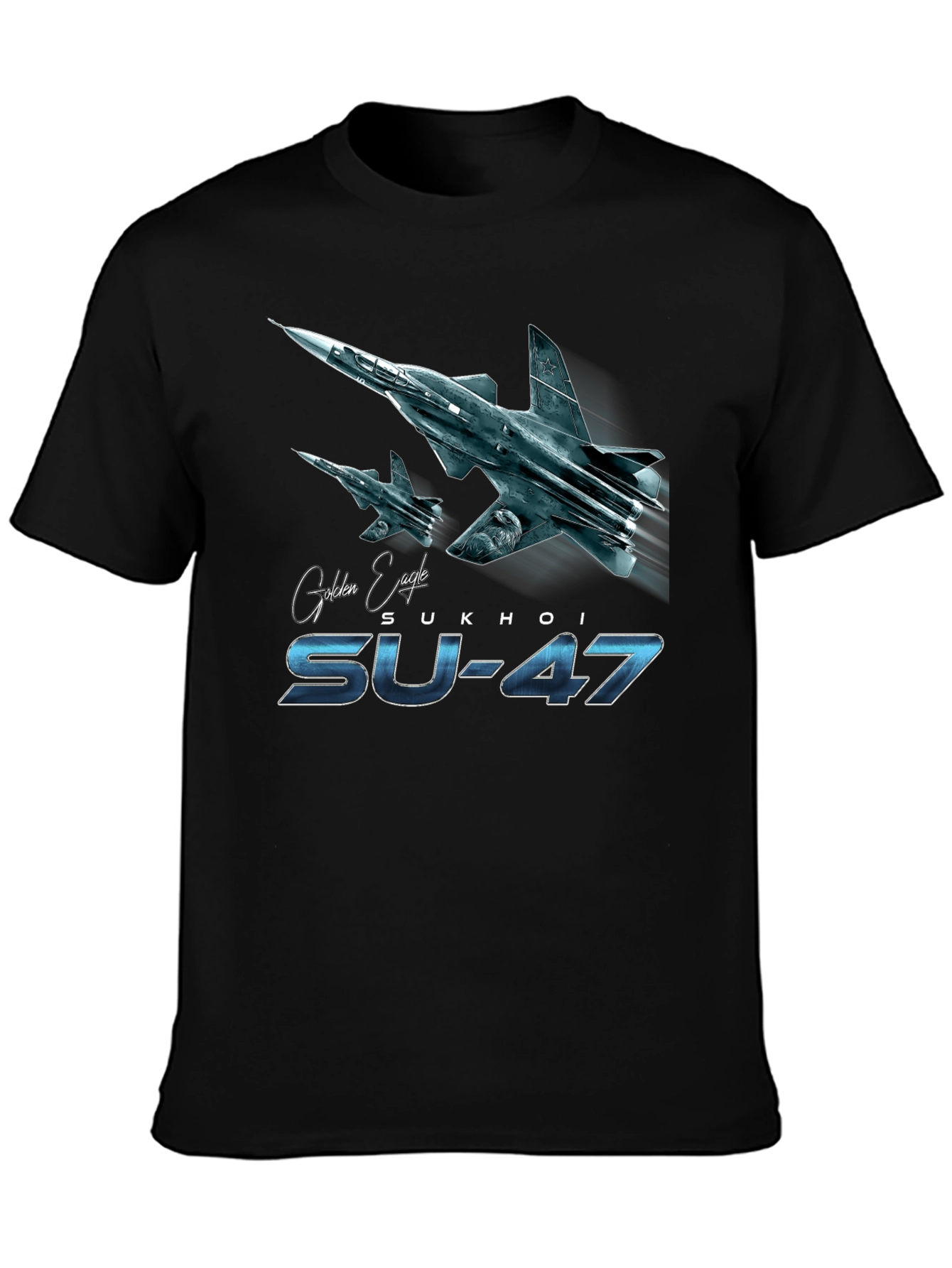 Sukhoi SU-47 T-Shirt - Golden Eagle