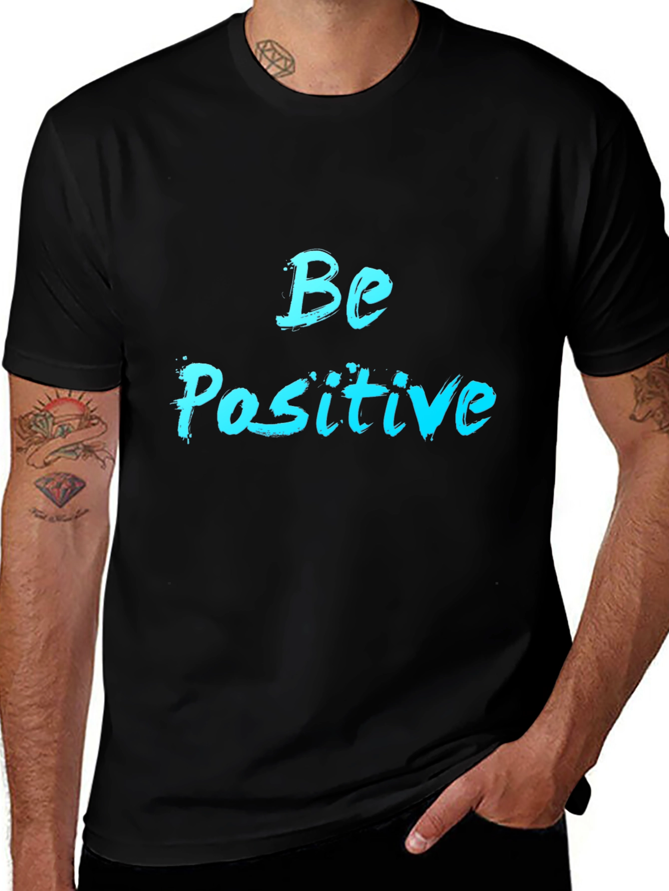 Be Positive Black T-Shirt