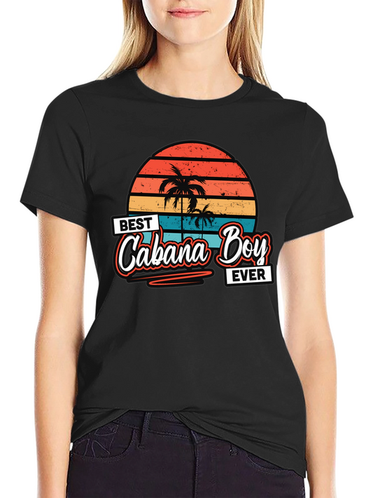 Best Cabana Boy Ever T-Shirt Retro Sunset Palm Trees