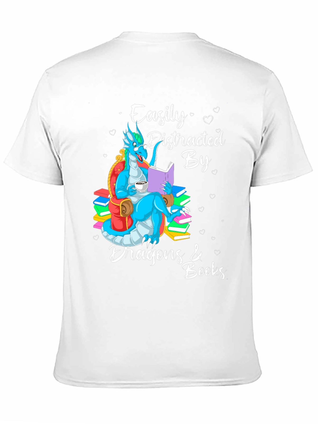 Dragon & Books Graphic Tee