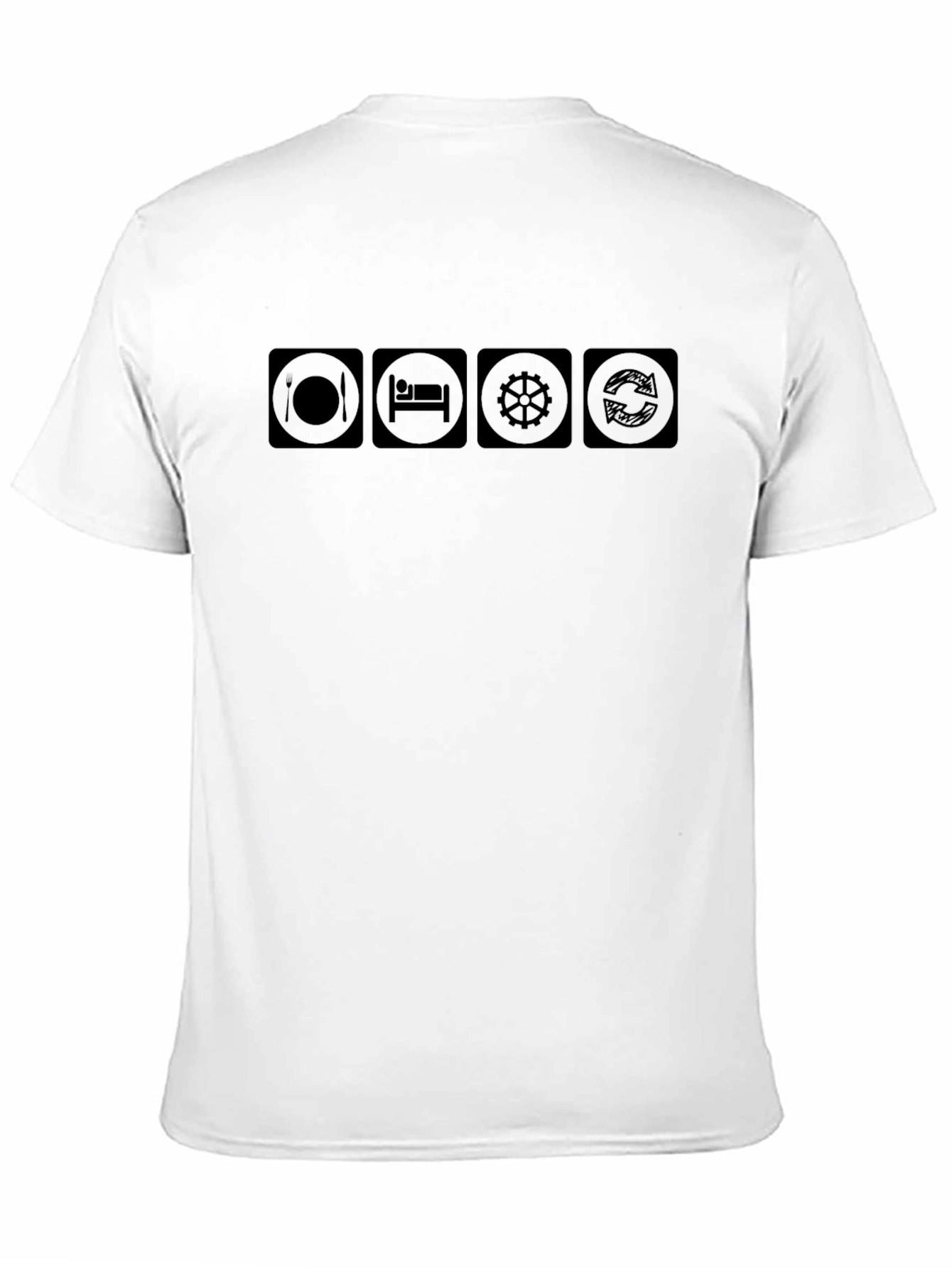 Eat Sleep Dive Repeat Black Graphic Tee