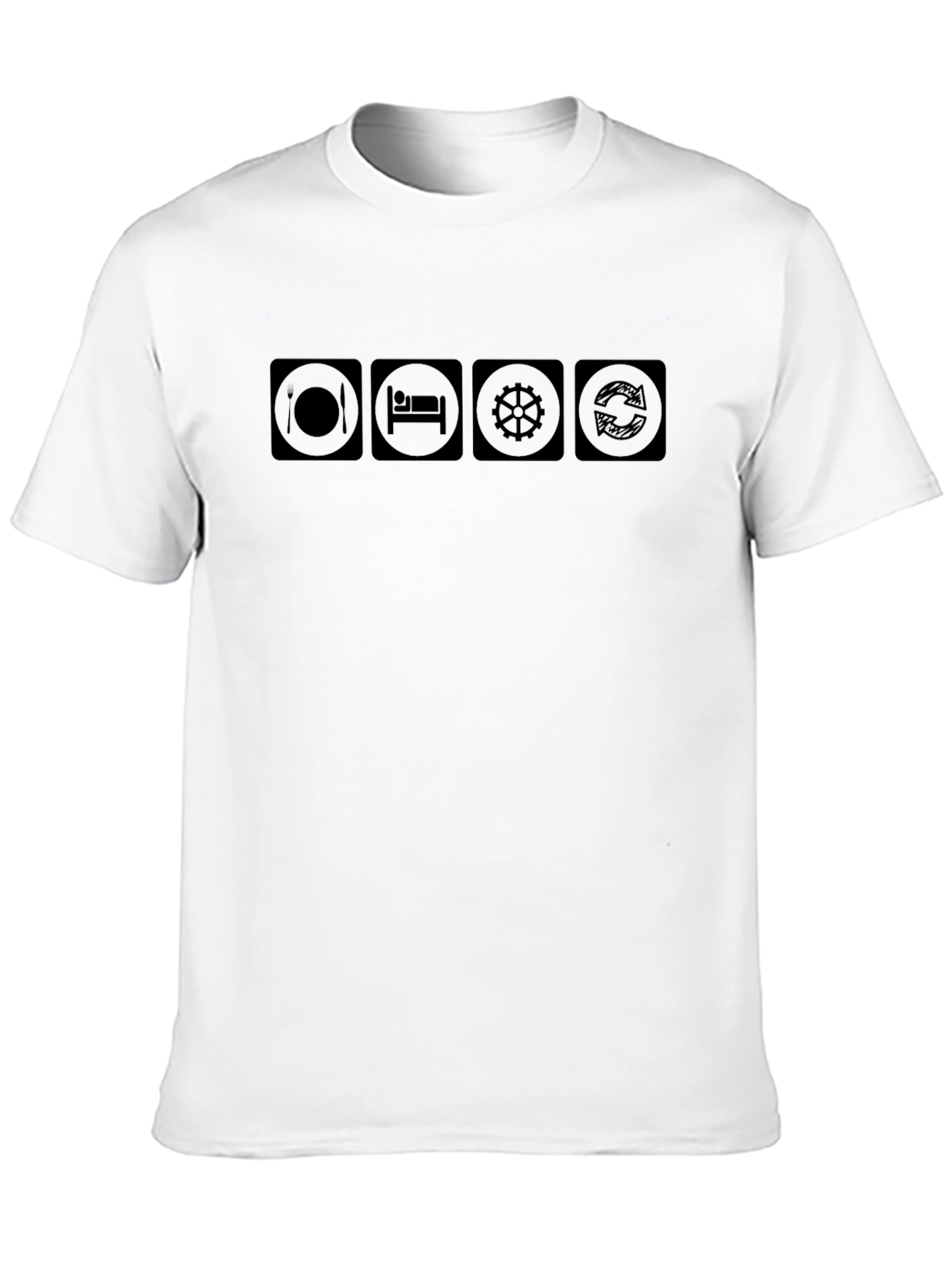 Eat Sleep Dive Repeat Black Graphic Tee