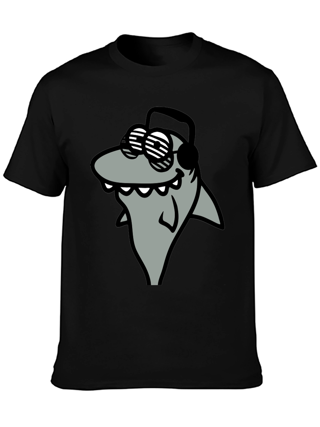 Shark with Shades Graphic T-Shirt - Cool and Fun