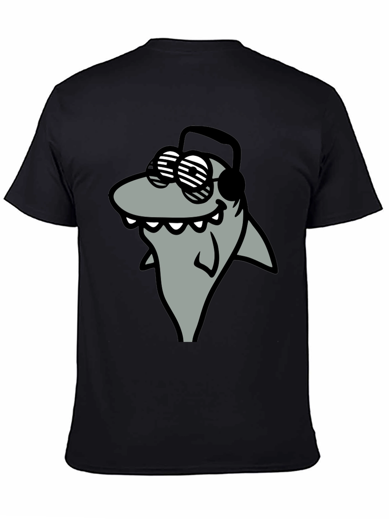 Shark with Shades Graphic T-Shirt - Cool and Fun