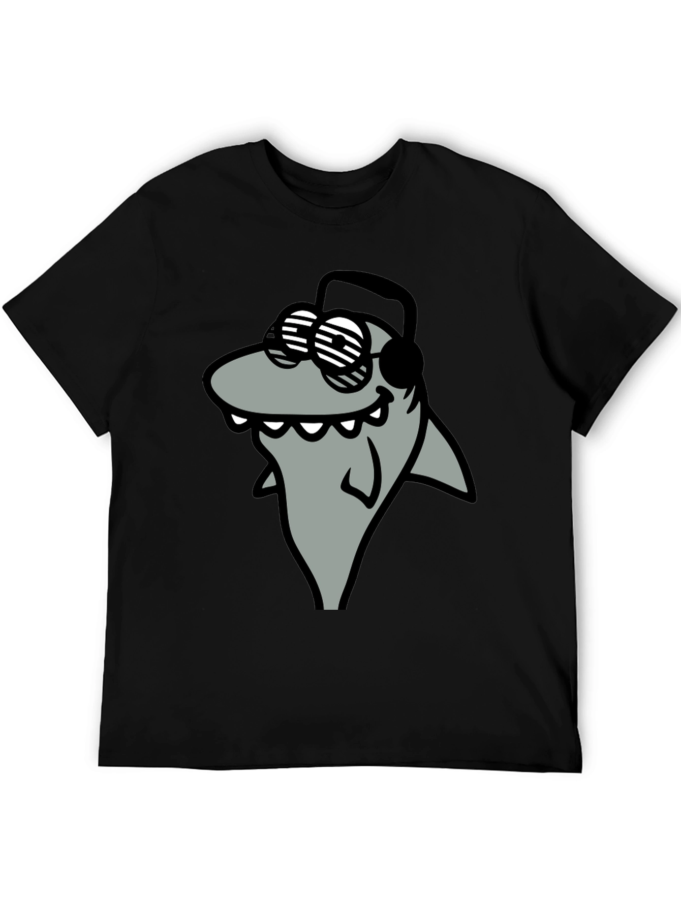 Shark with Shades Graphic T-Shirt - Cool and Fun