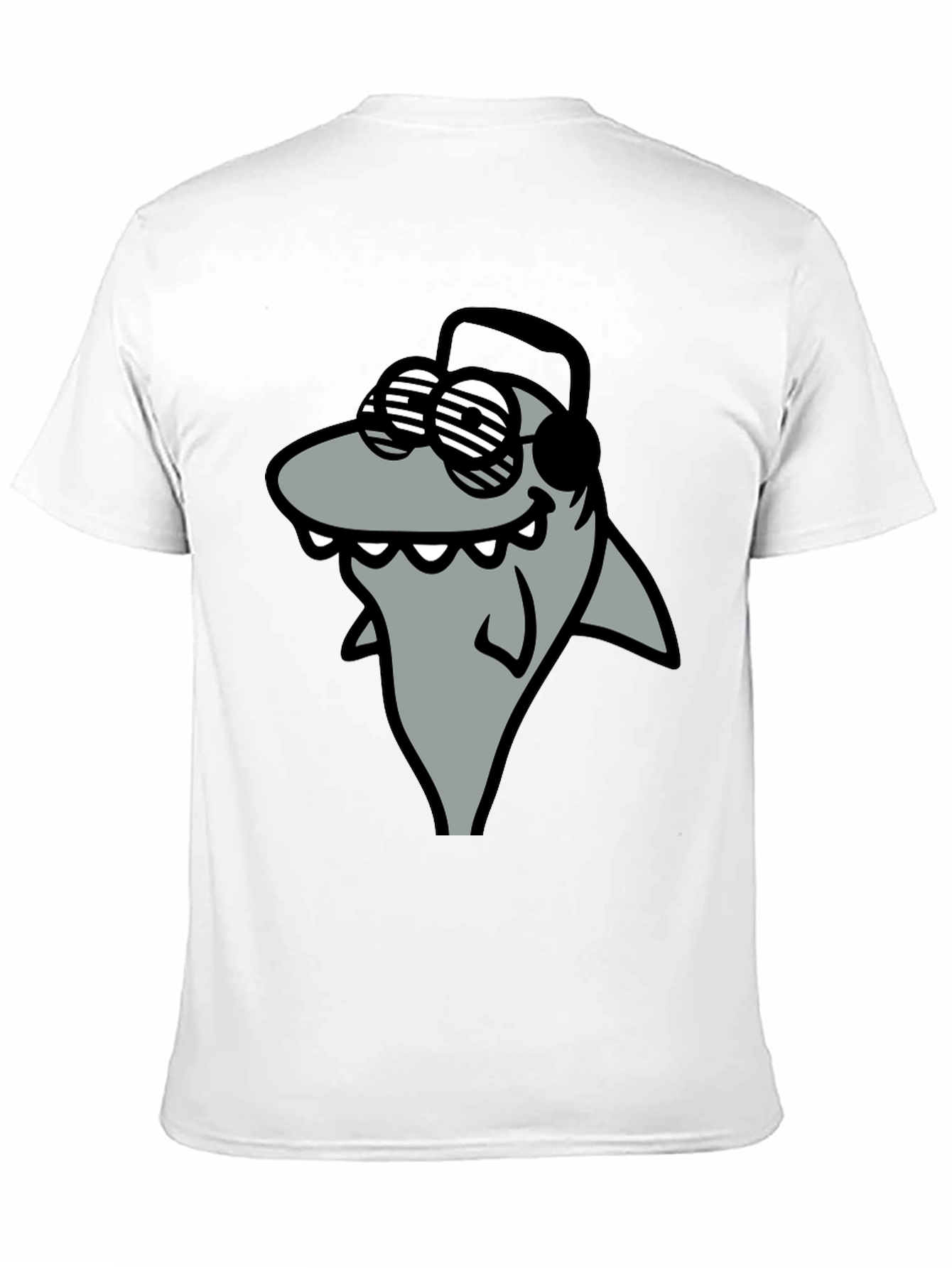 Shark with Shades Graphic T-Shirt - Cool and Fun