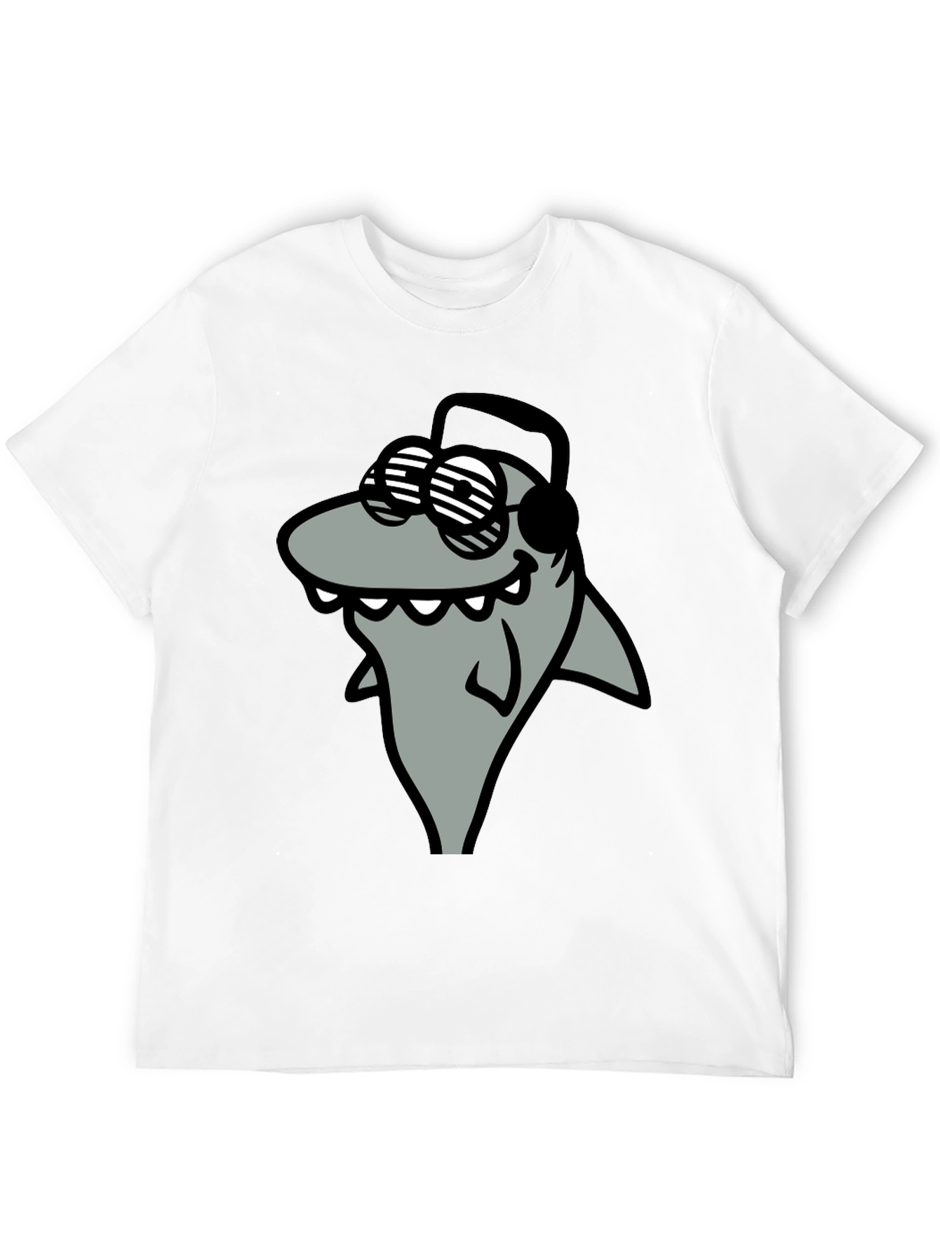 Shark with Shades Graphic T-Shirt - Cool and Fun