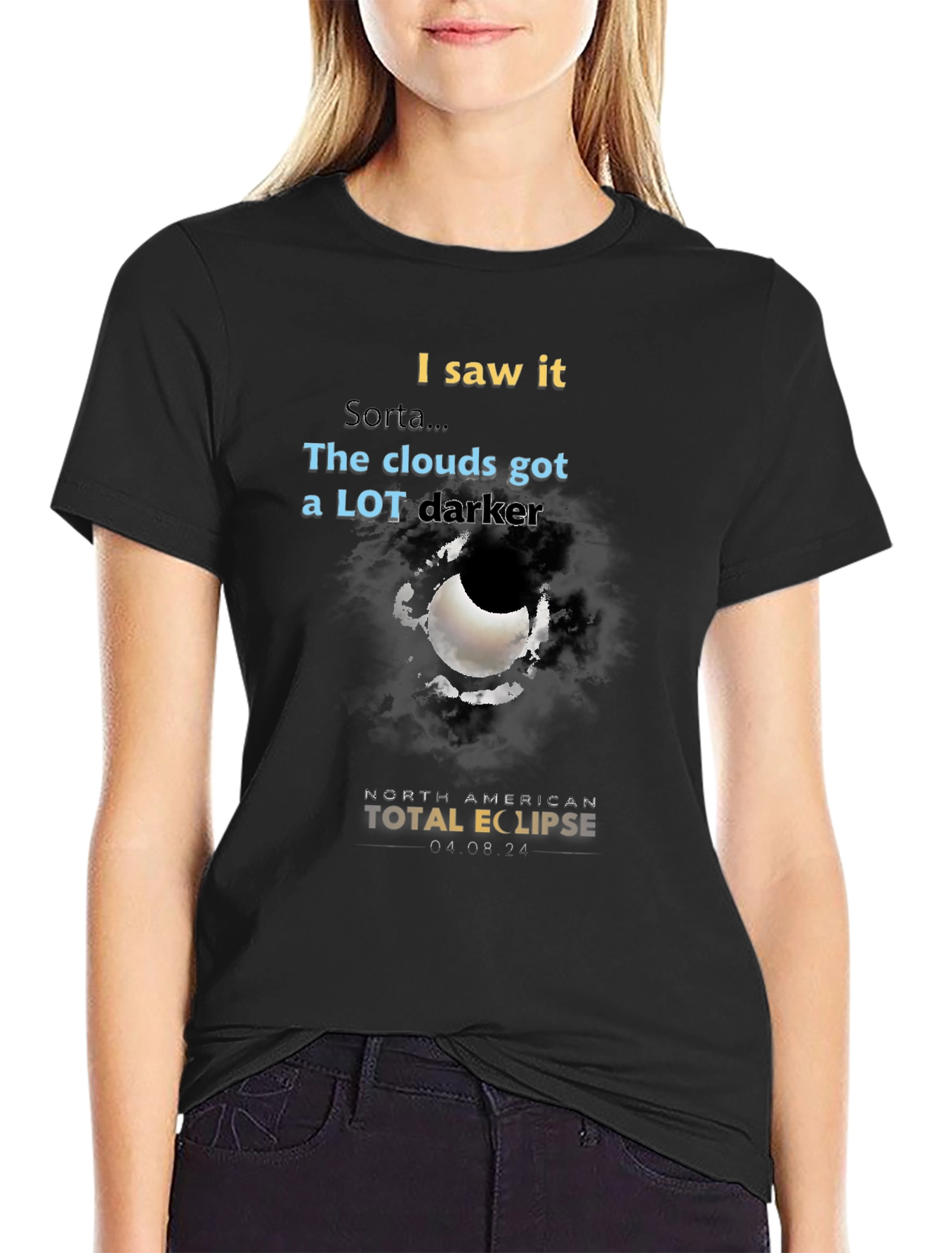 Total Eclipse T-Shirt - Clouds Got Darker