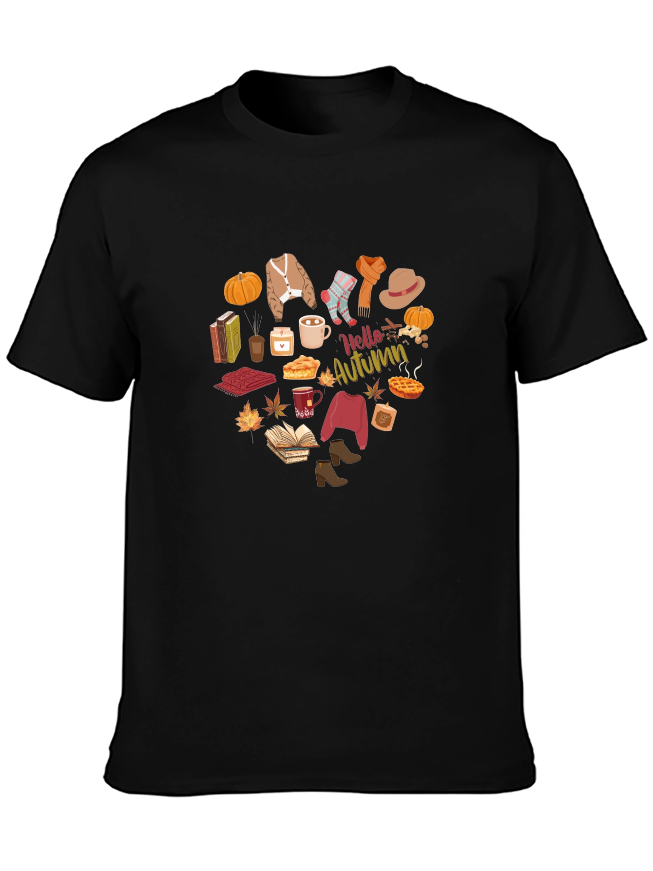 Hello Autumn T-Shirt - Fall Season Apparel