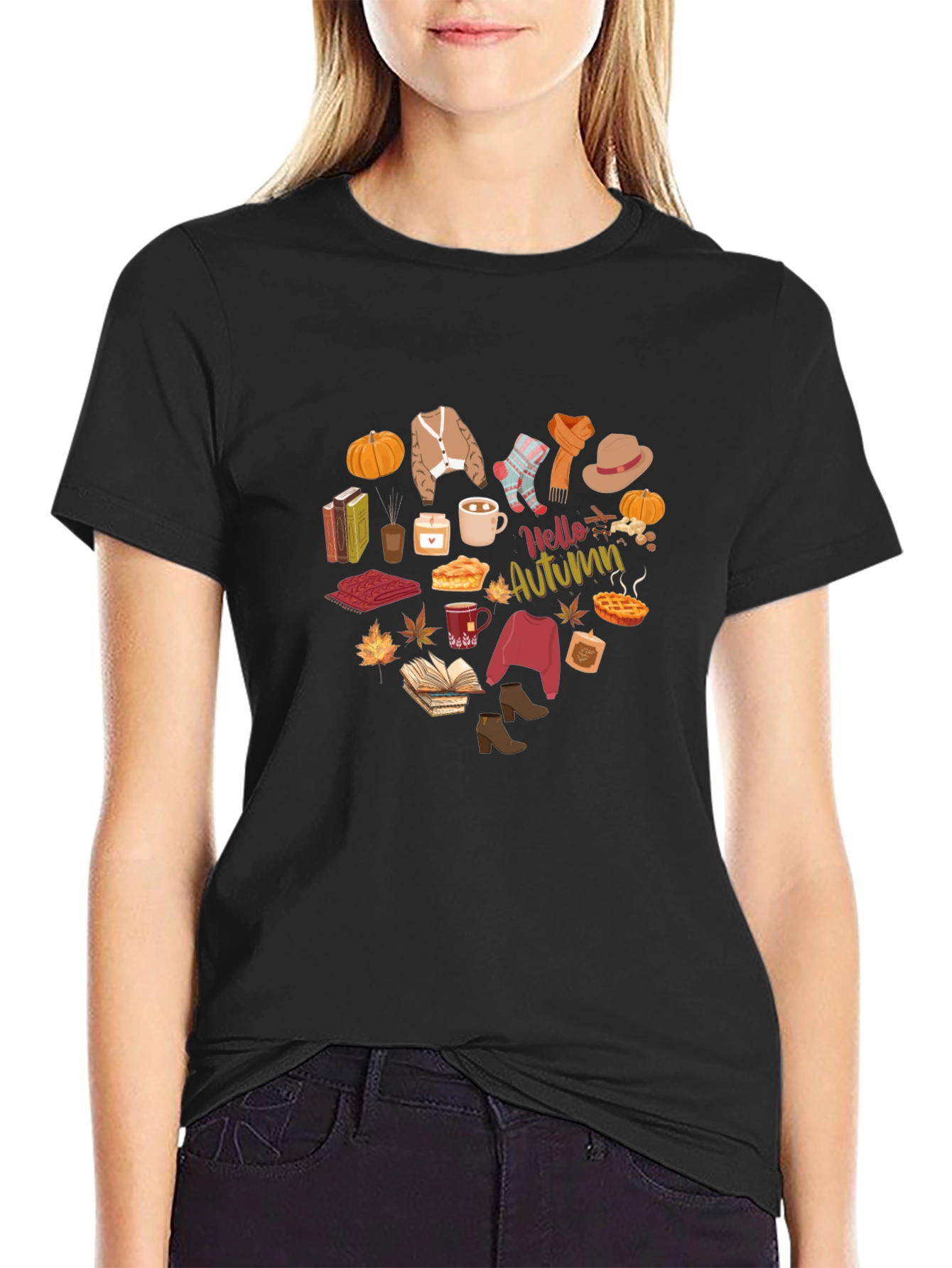 Hello Autumn T-Shirt - Fall Season Apparel