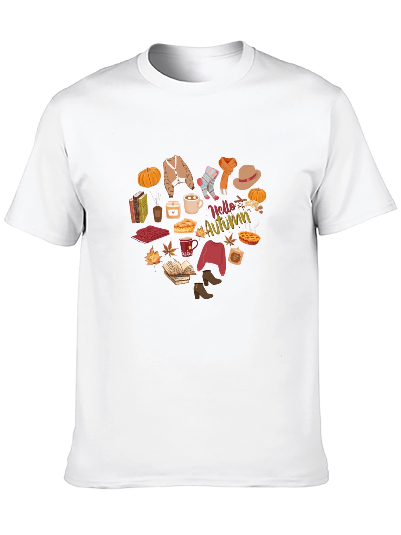 Hello Autumn T-Shirt - Fall Season Apparel