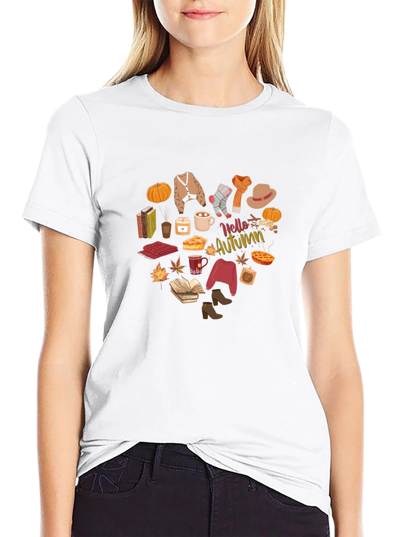 Hello Autumn T-Shirt - Fall Season Apparel