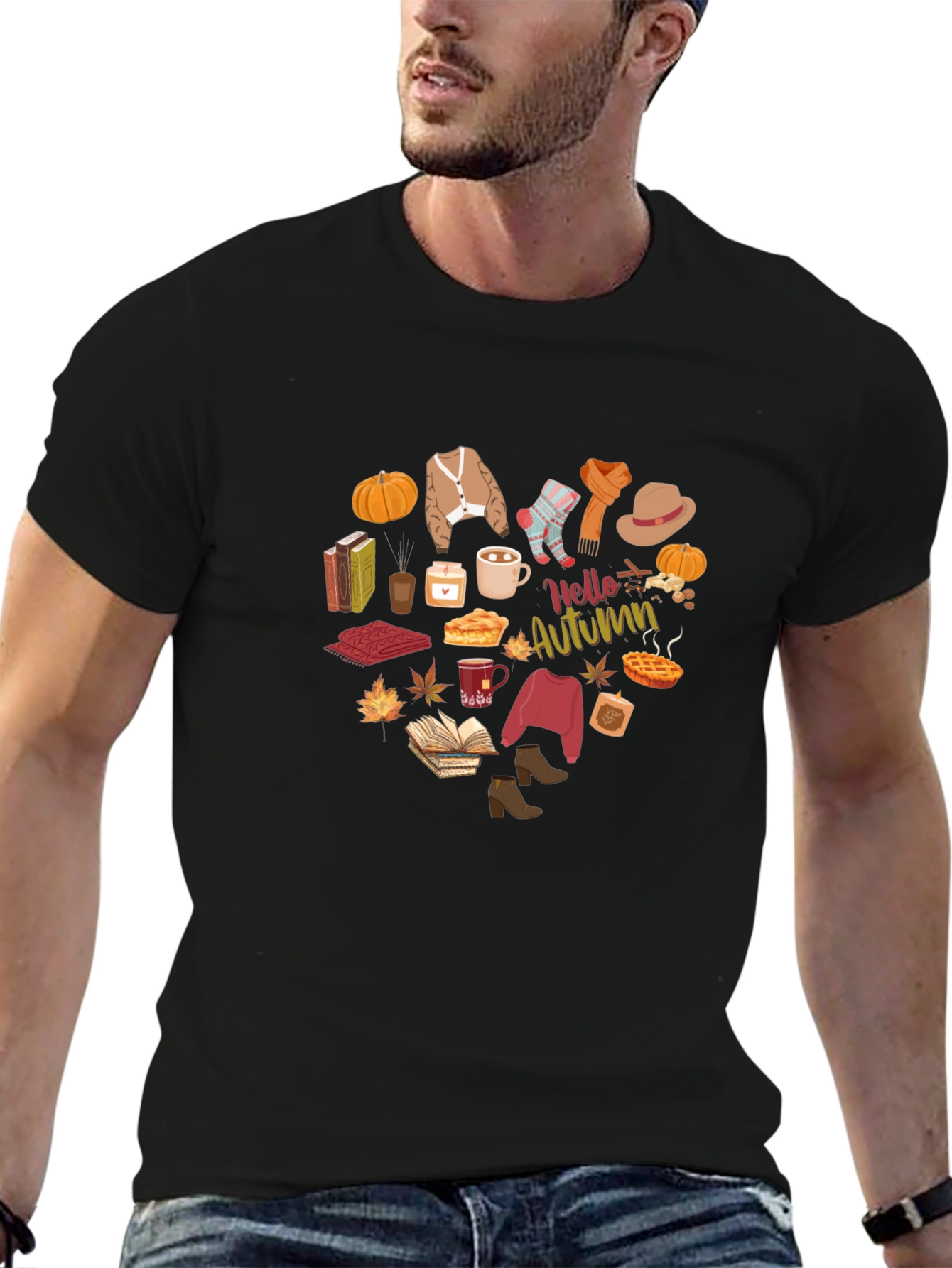 Hello Autumn T-Shirt - Fall Season Apparel