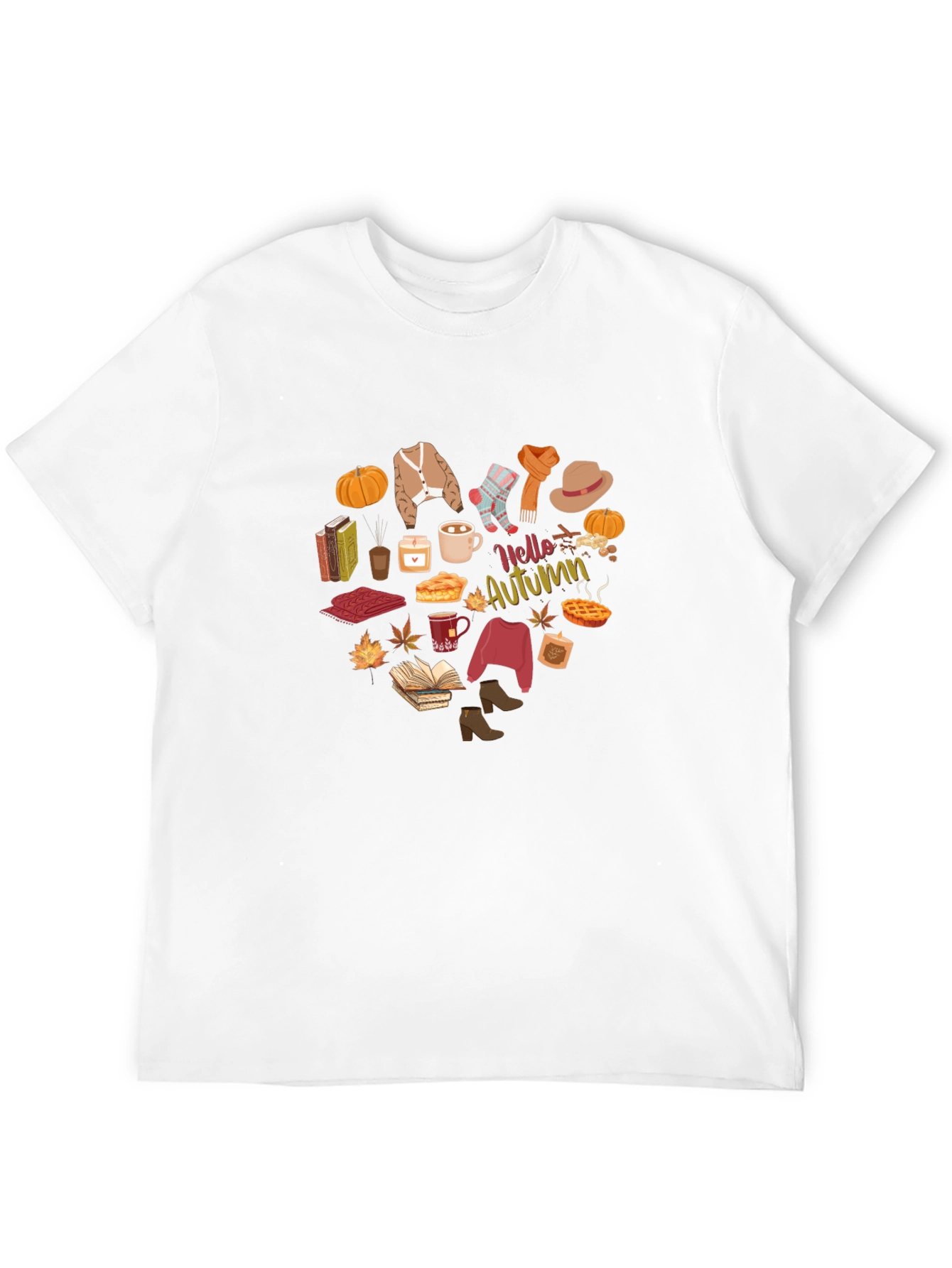 Hello Autumn T-Shirt - Fall Season Apparel