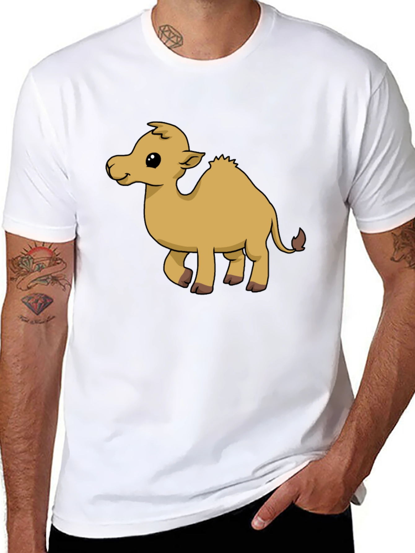 Cute Cartoon Camel Graphic T-Shirt