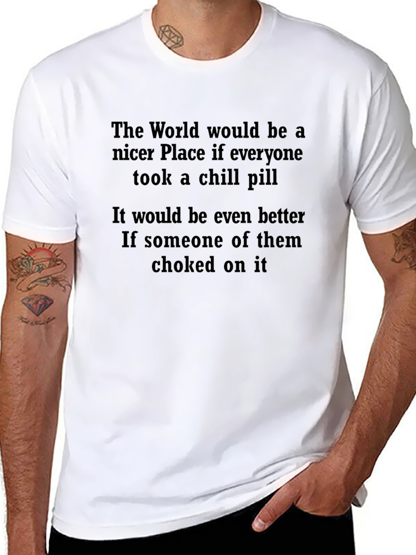 Chill Pill Graphic T-Shirt - Sarcastic Humor Tee