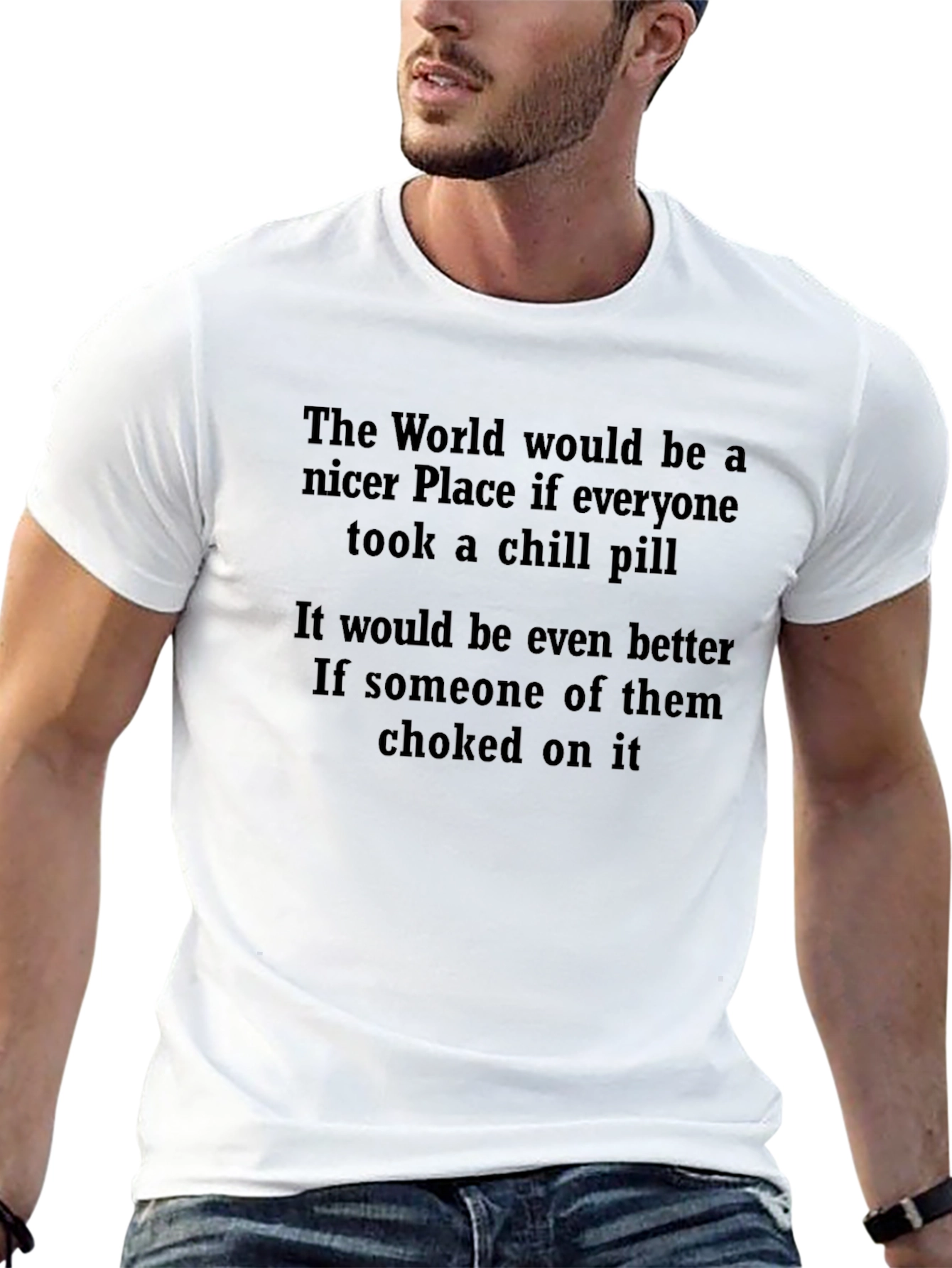 Chill Pill Graphic T-Shirt - Sarcastic Humor Tee