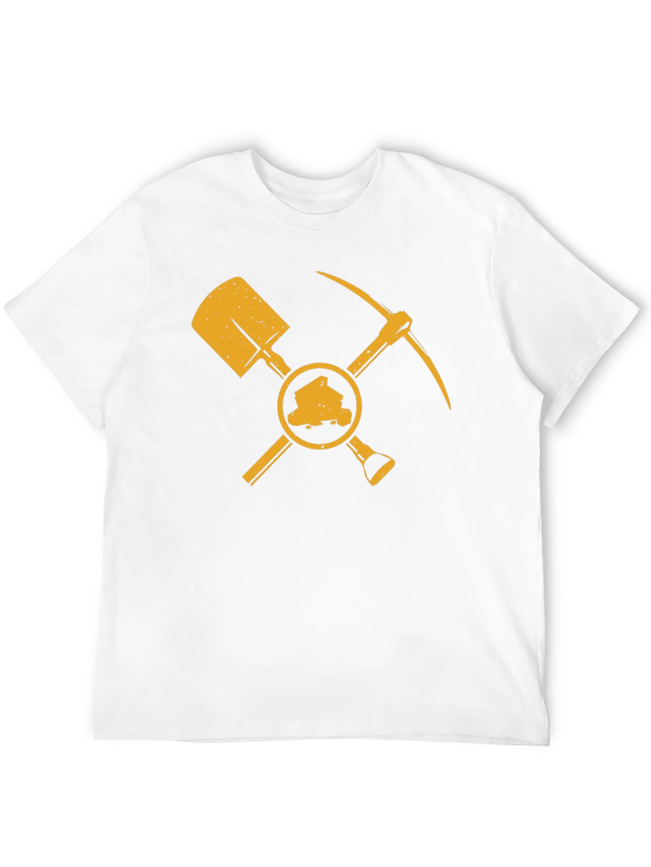 Miners Shovel & Pickaxe Black T-Shirt