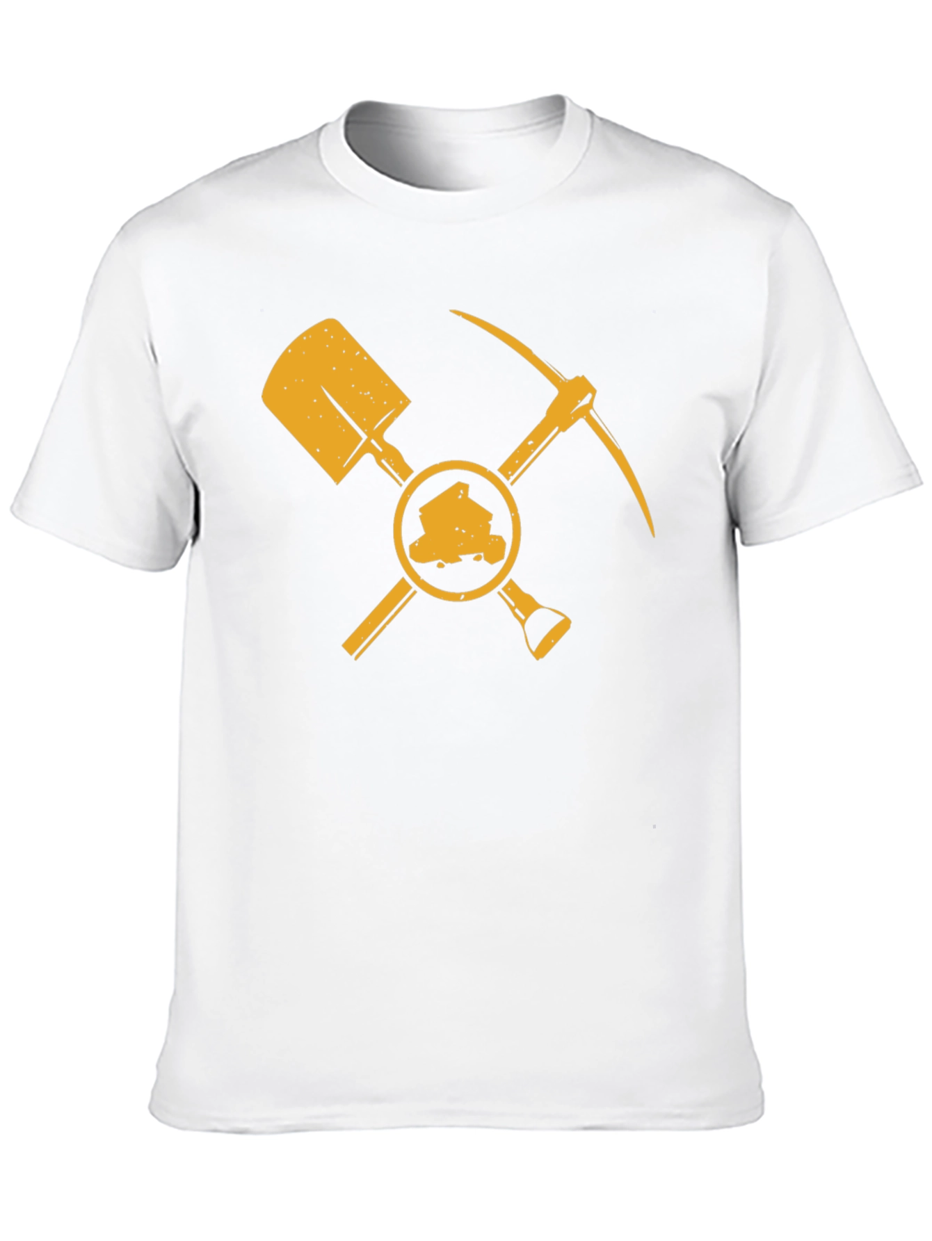 Miners Shovel & Pickaxe Black T-Shirt