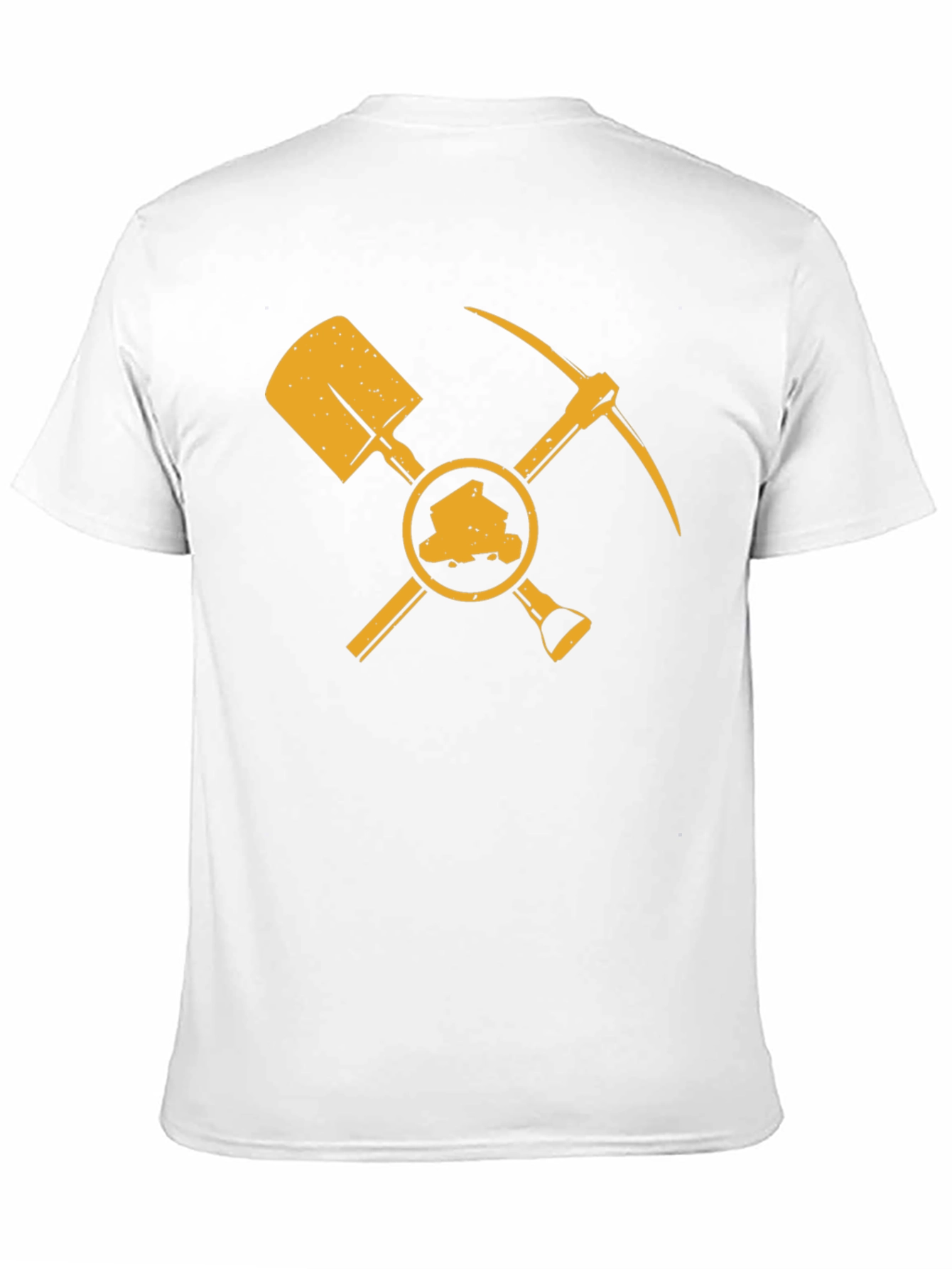 Miners Shovel & Pickaxe Black T-Shirt