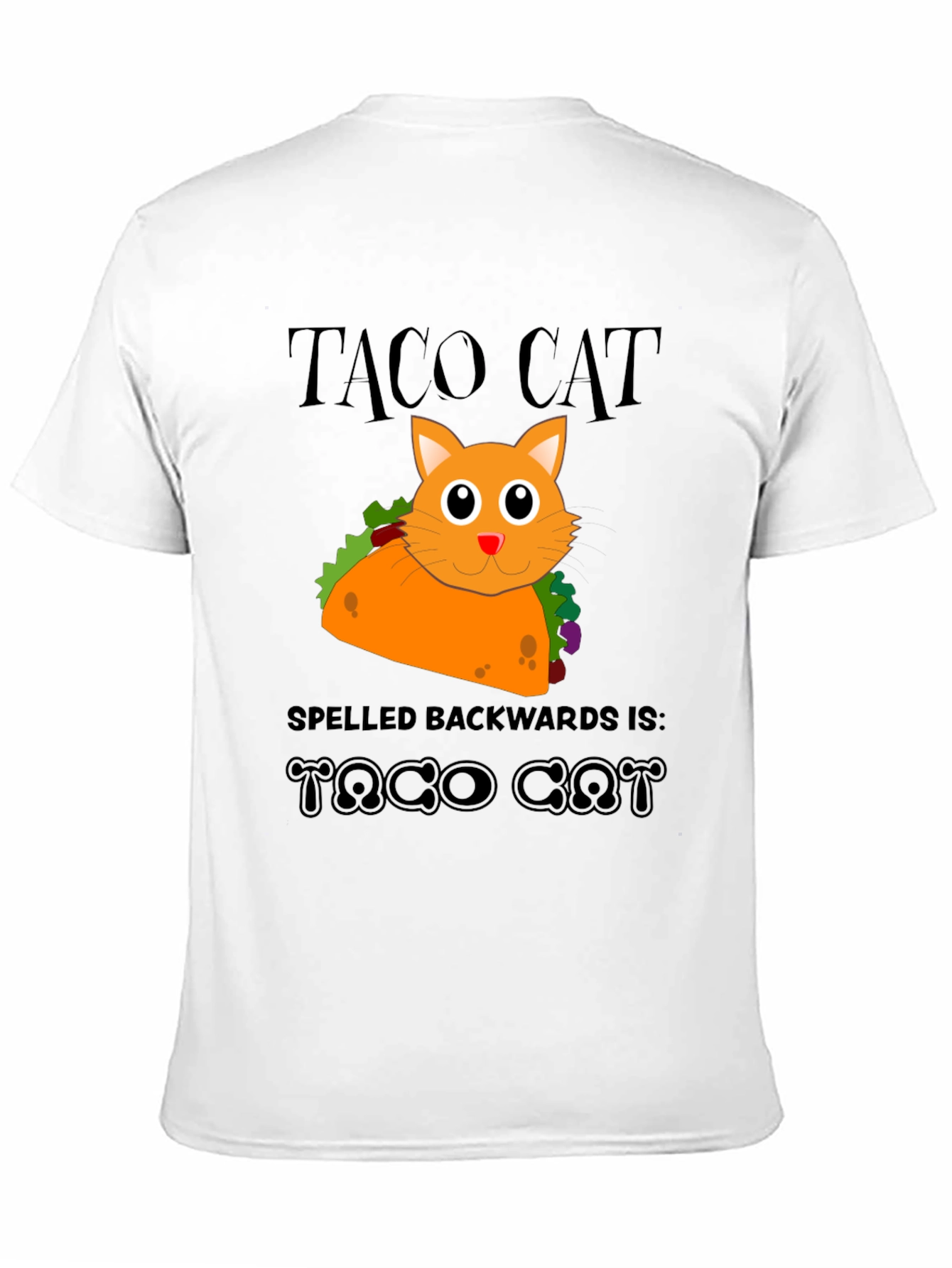 Taco Cat Funny Graphic T-Shirt