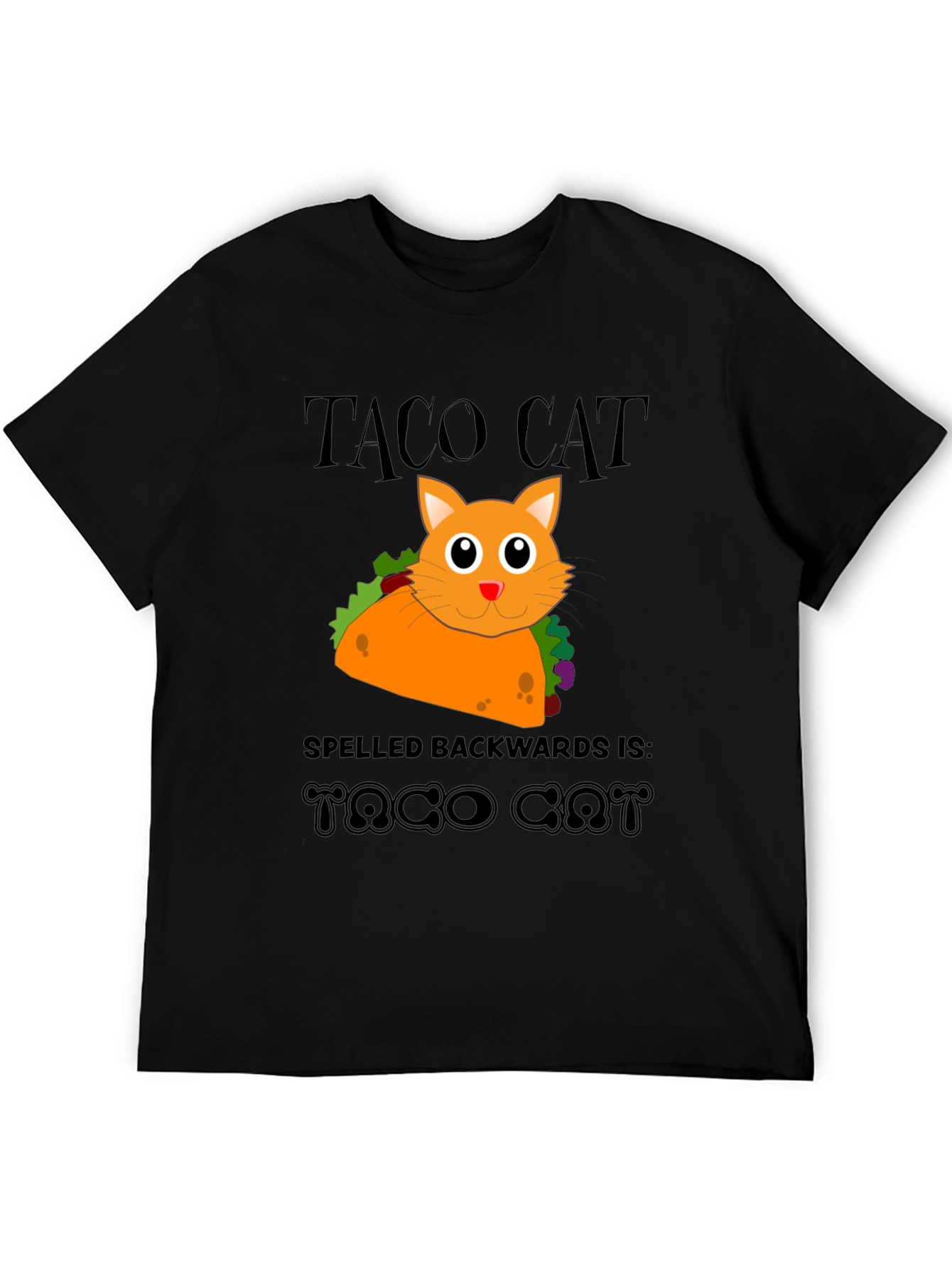 Taco Cat Funny Graphic T-Shirt