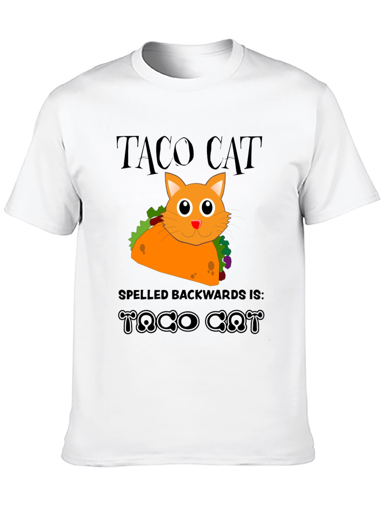 Taco Cat Funny Graphic T-Shirt