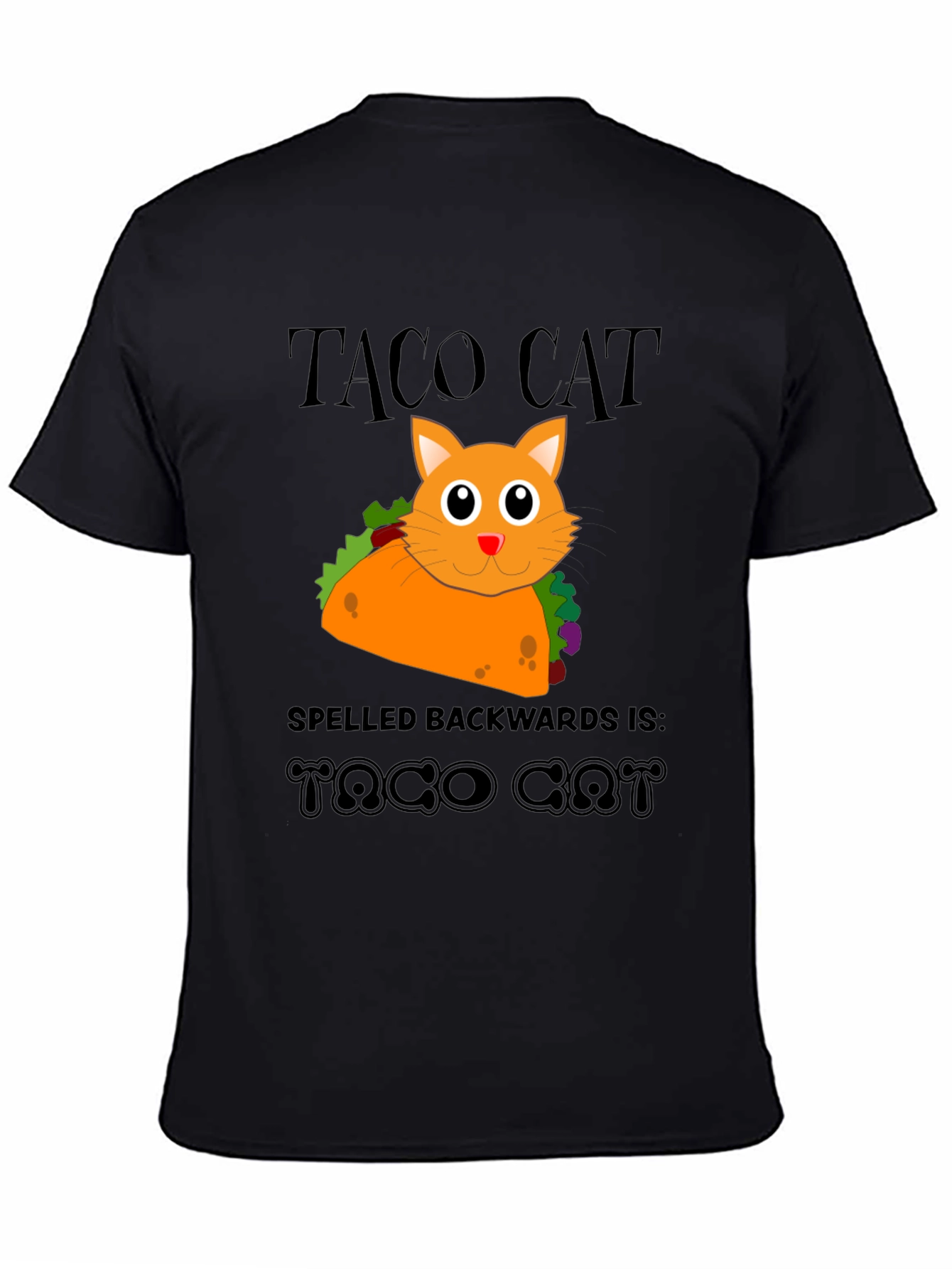 Taco Cat Funny Graphic T-Shirt