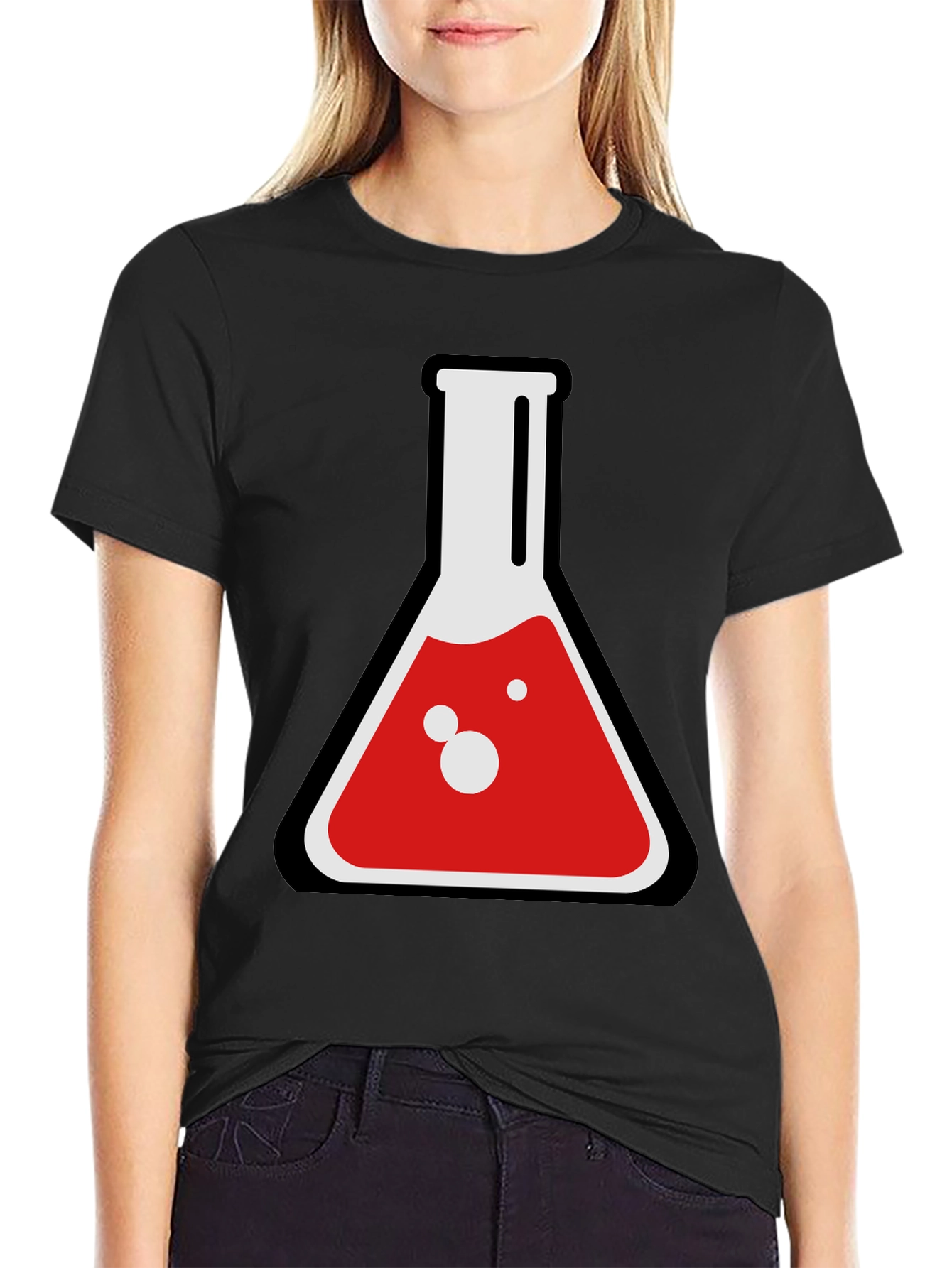 Science Flask Graphic Tee - Cool Chemistry Shirt