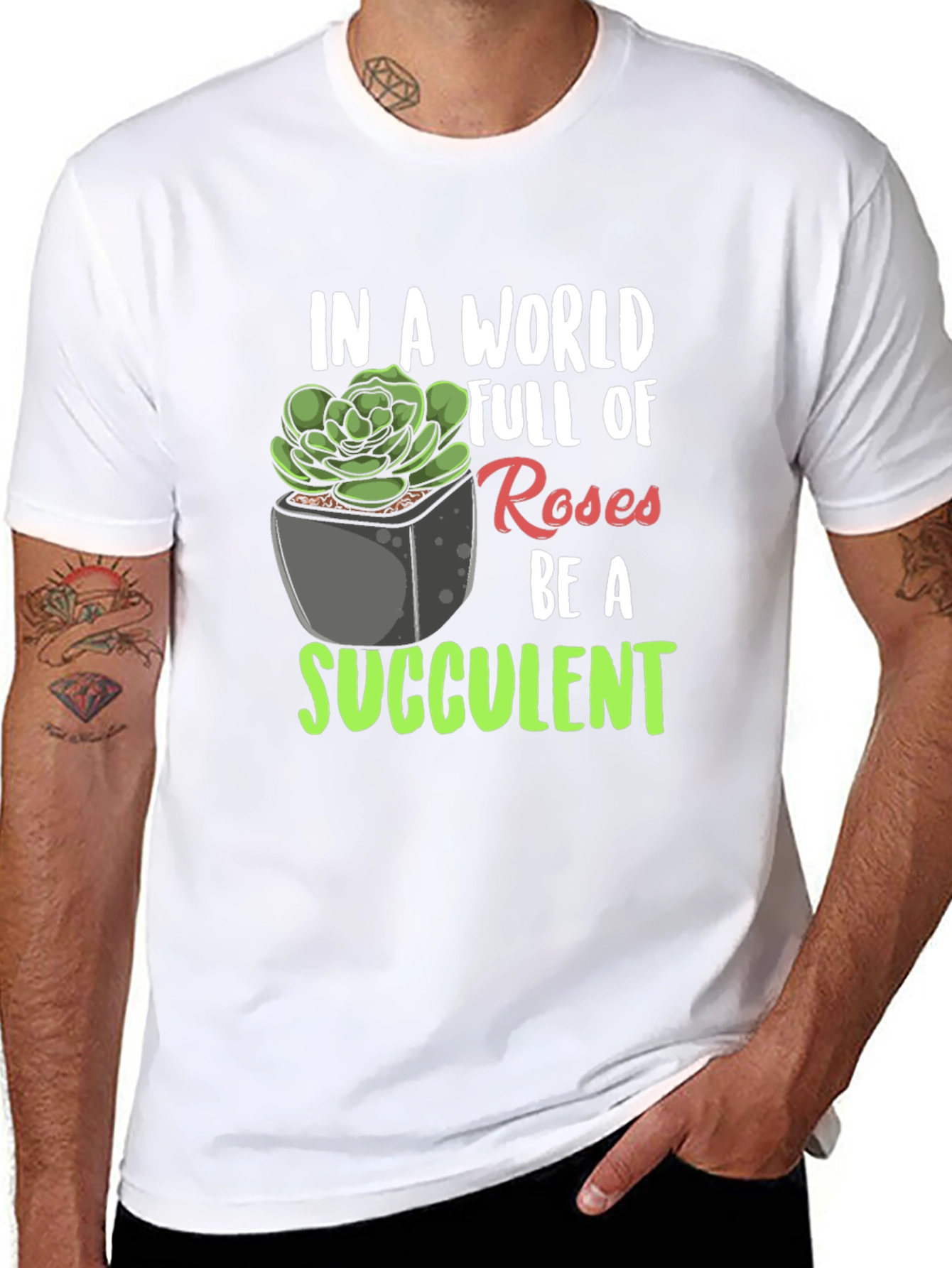 Be a Succulent T-Shirt - Unique Plant Lover Tee