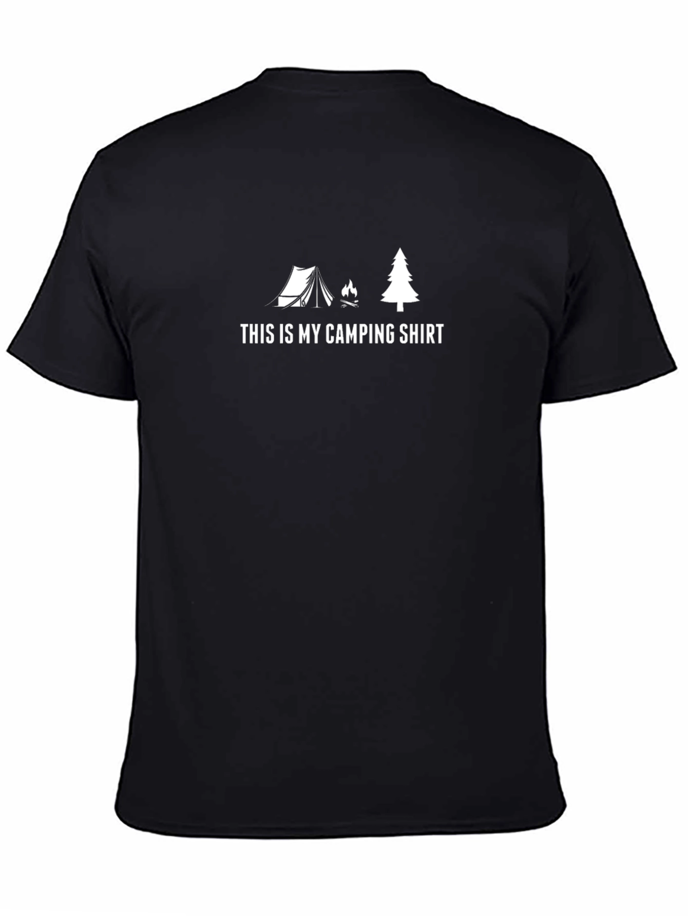 Camping Shirt -  Mens Black T-Shirt