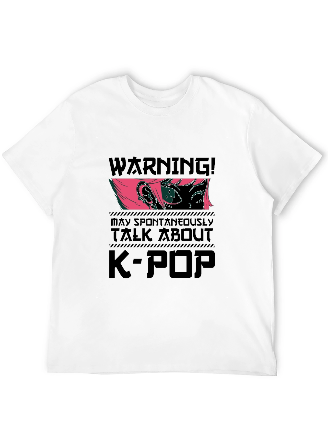 K-Pop Warning T-Shirt - Trendy Graphic Tee