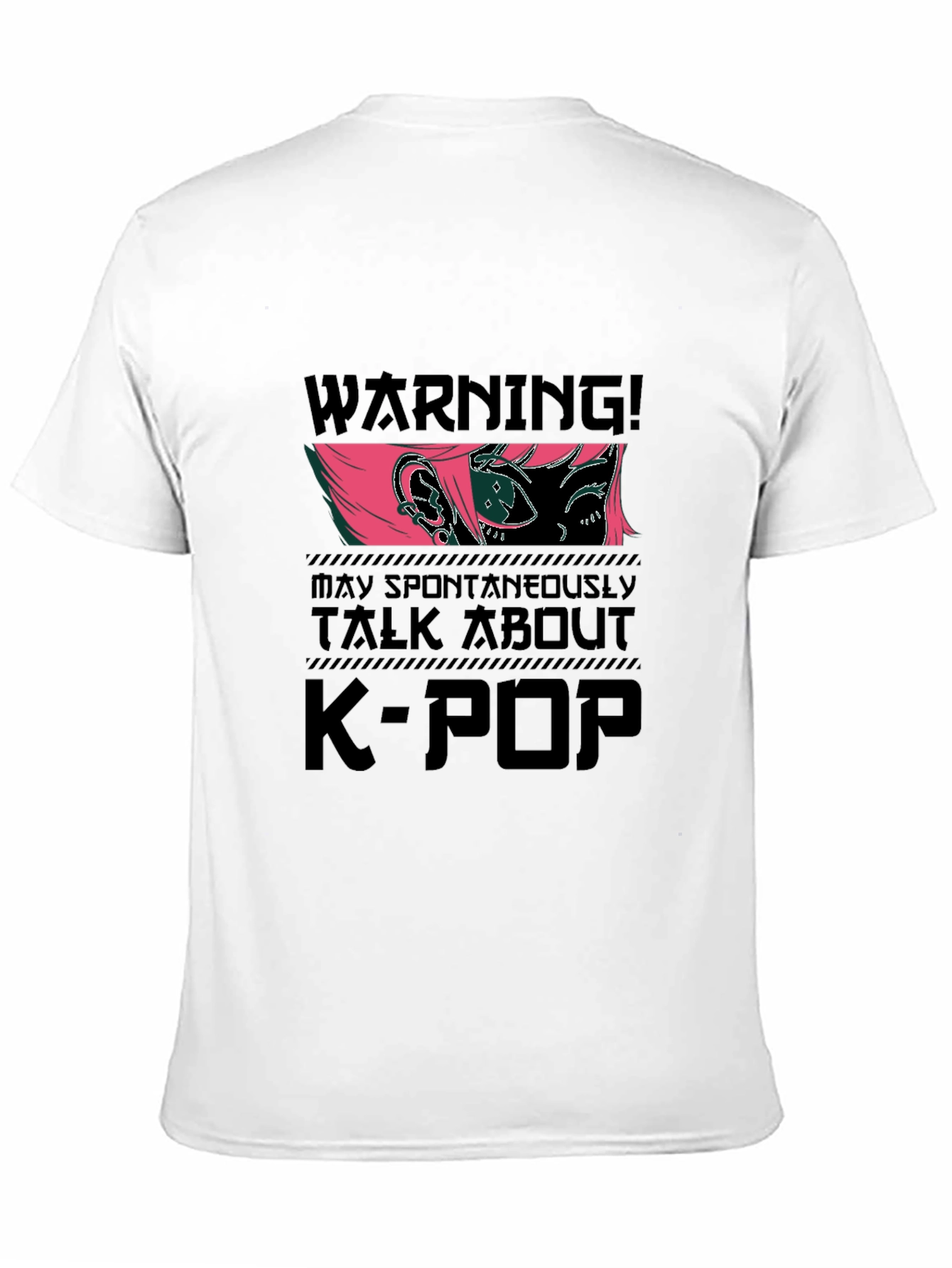 K-Pop Warning T-Shirt - Trendy Graphic Tee