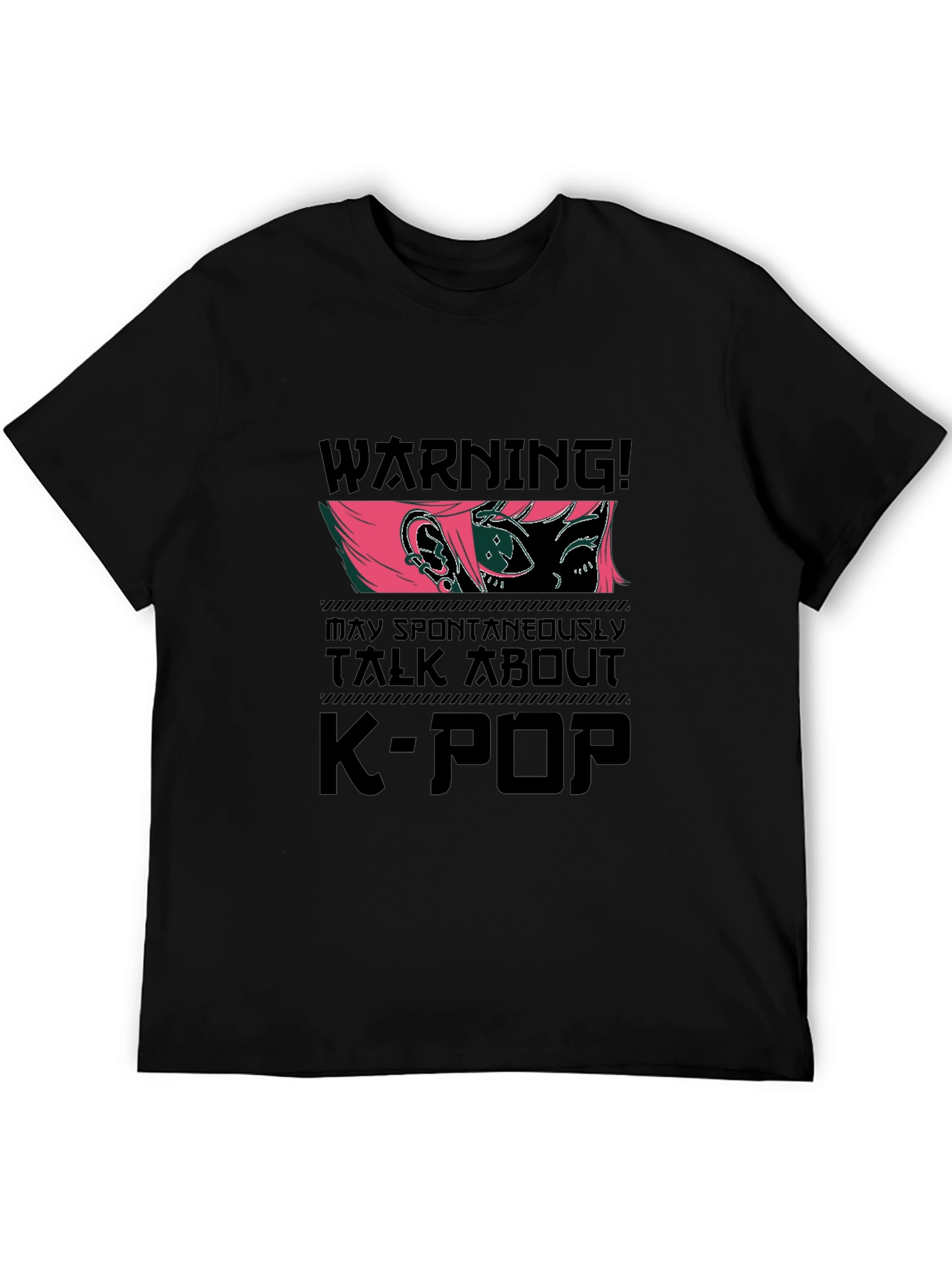 K-Pop Warning T-Shirt - Trendy Graphic Tee