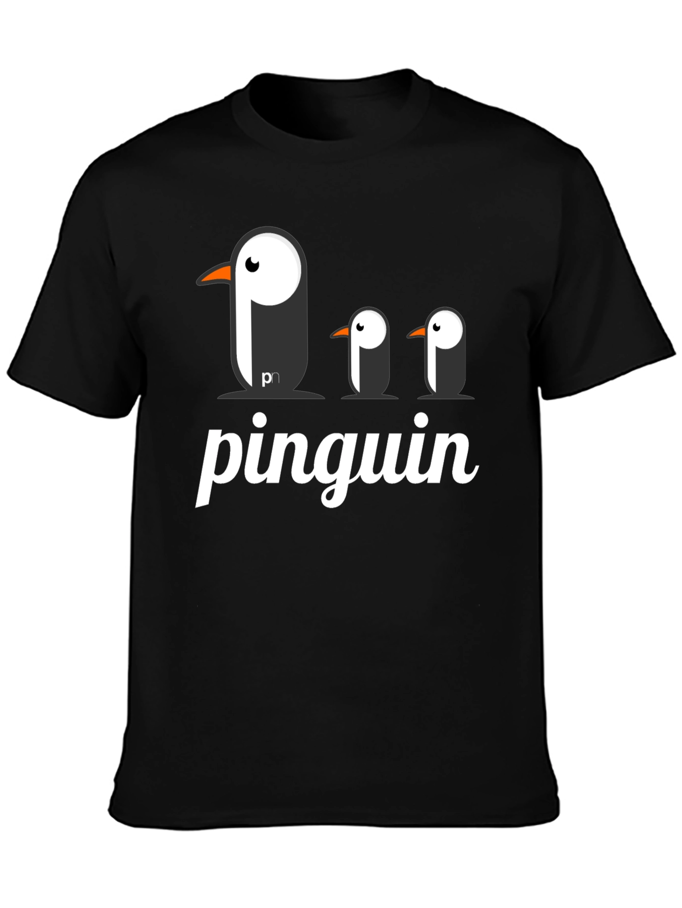 Pinguin Graphic T-Shirt - Black Cotton Tee