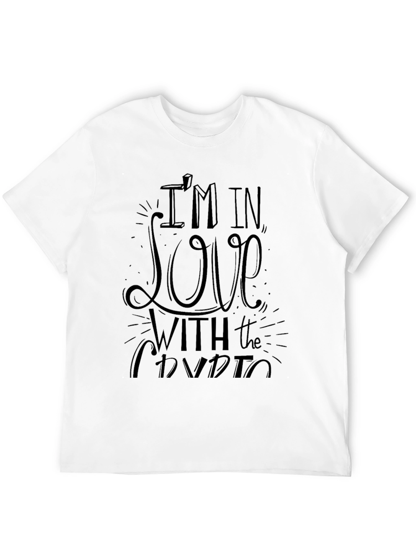 Im In Love With The Crypto Black T-Shirt