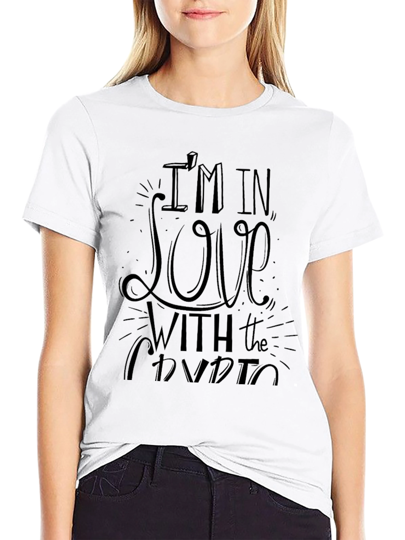 Im In Love With The Crypto Black T-Shirt