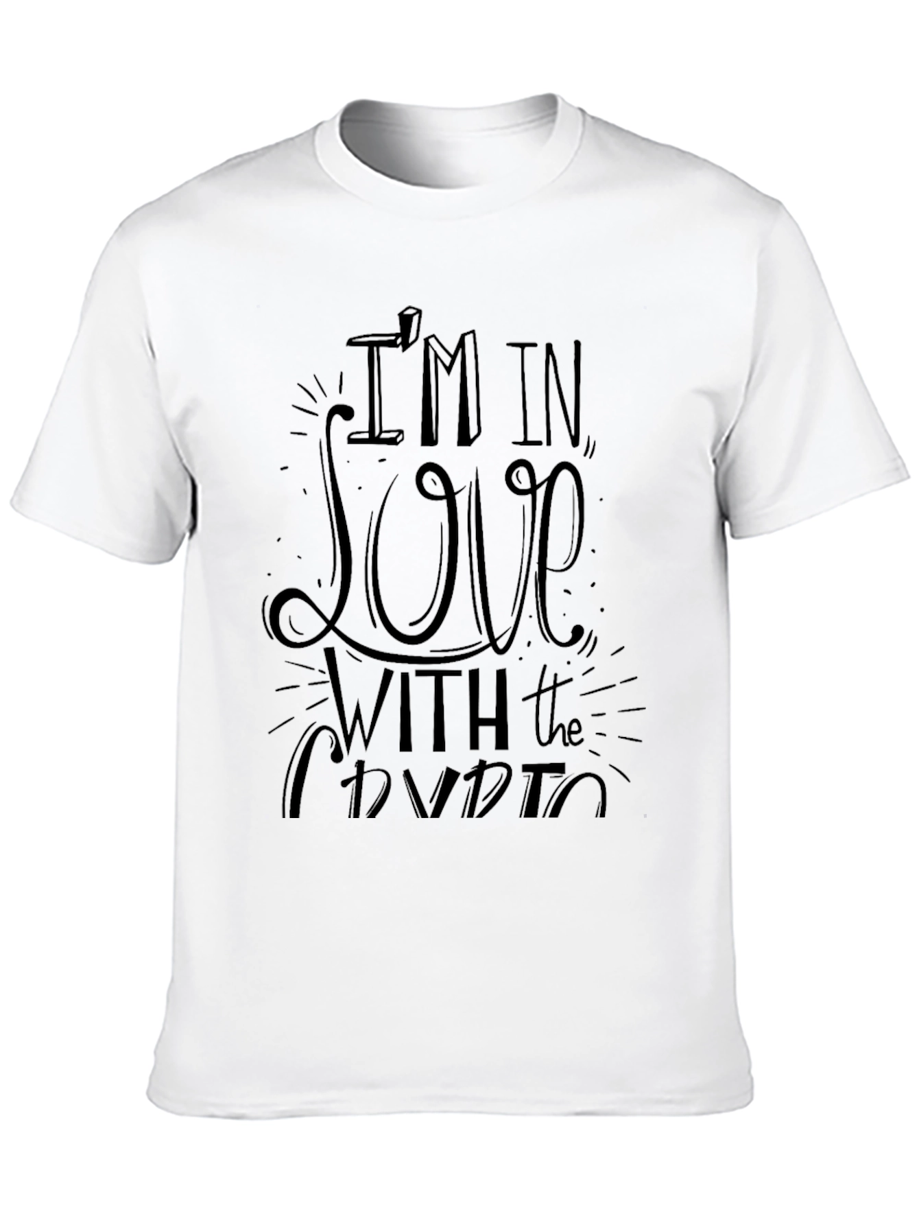 Im In Love With The Crypto Black T-Shirt