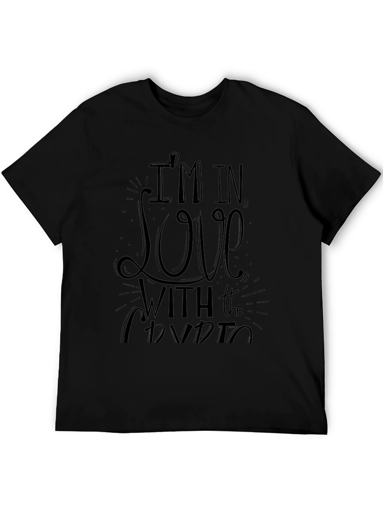 Im In Love With The Crypto Black T-Shirt