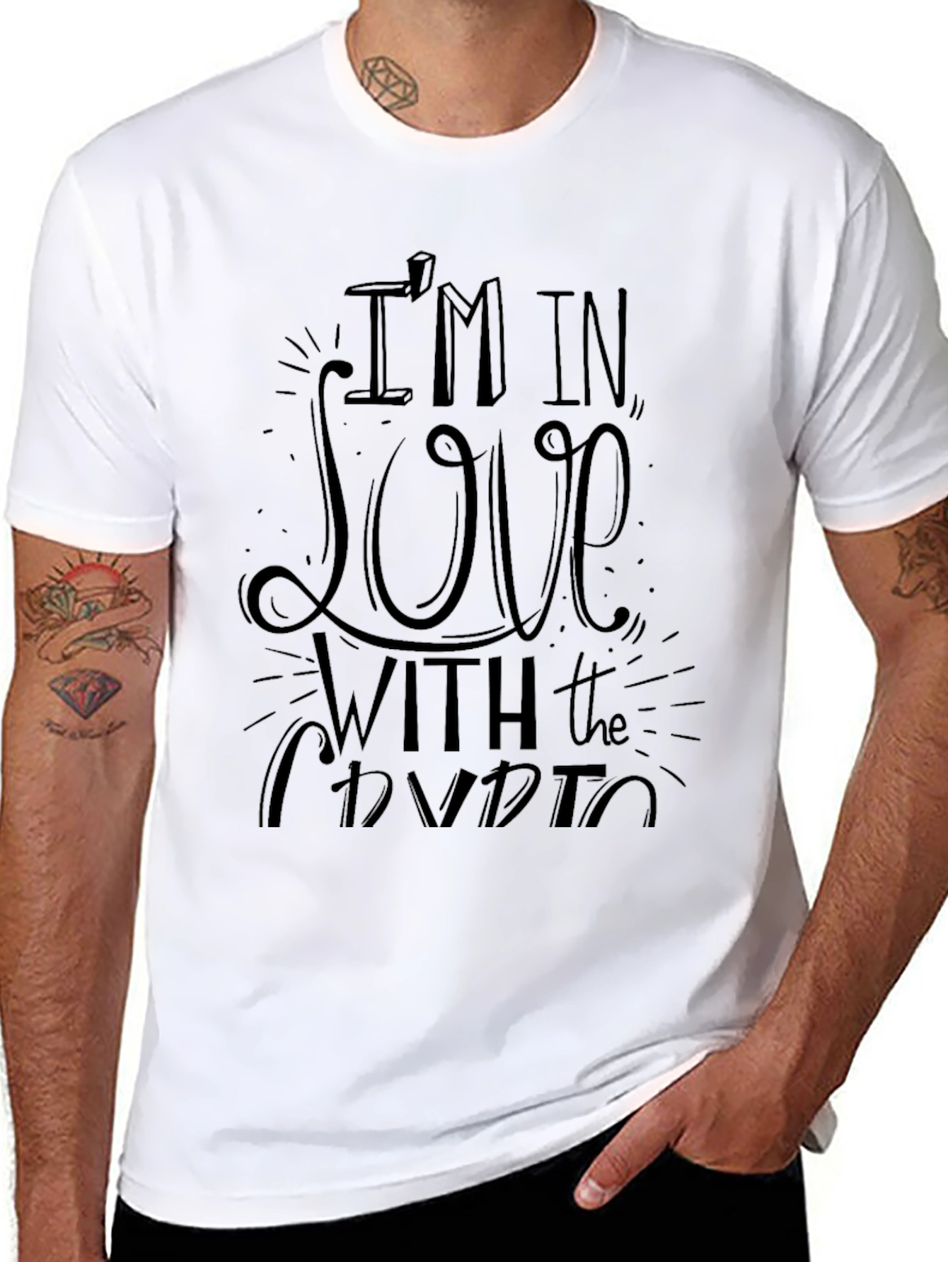 Im In Love With The Crypto Black T-Shirt