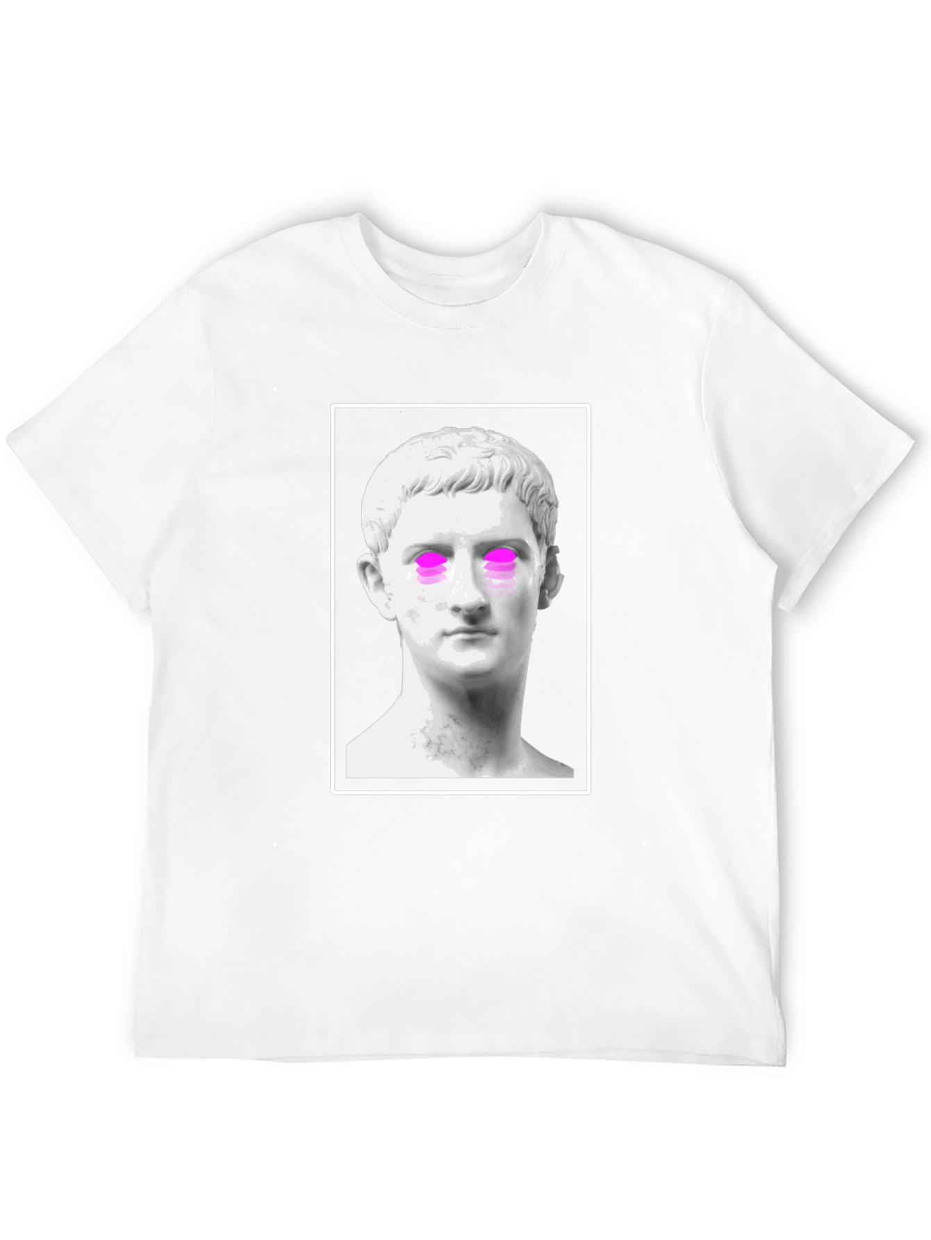 Statue Graphic Tee - Trendy Black T-Shirt