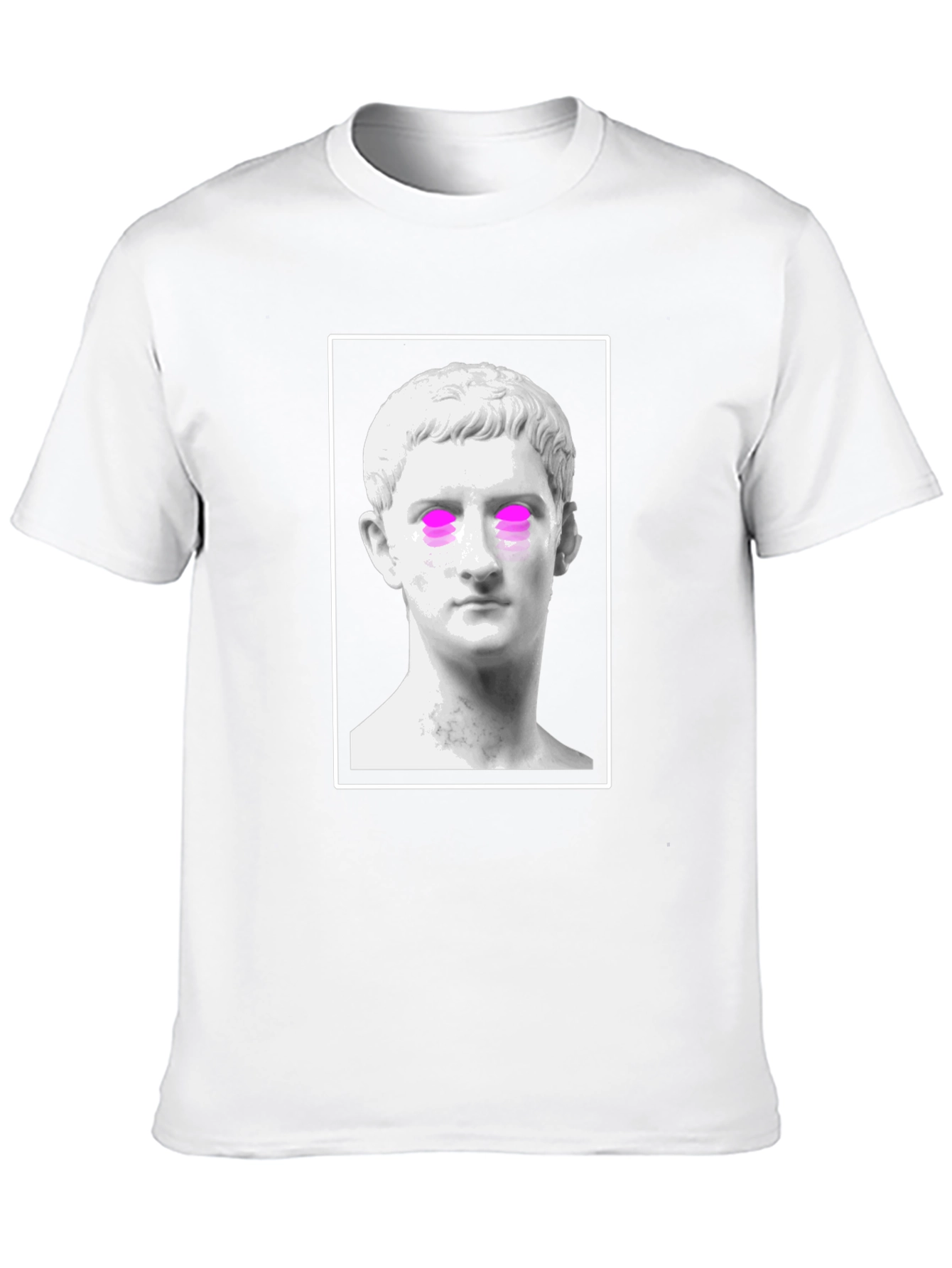 Statue Graphic Tee - Trendy Black T-Shirt