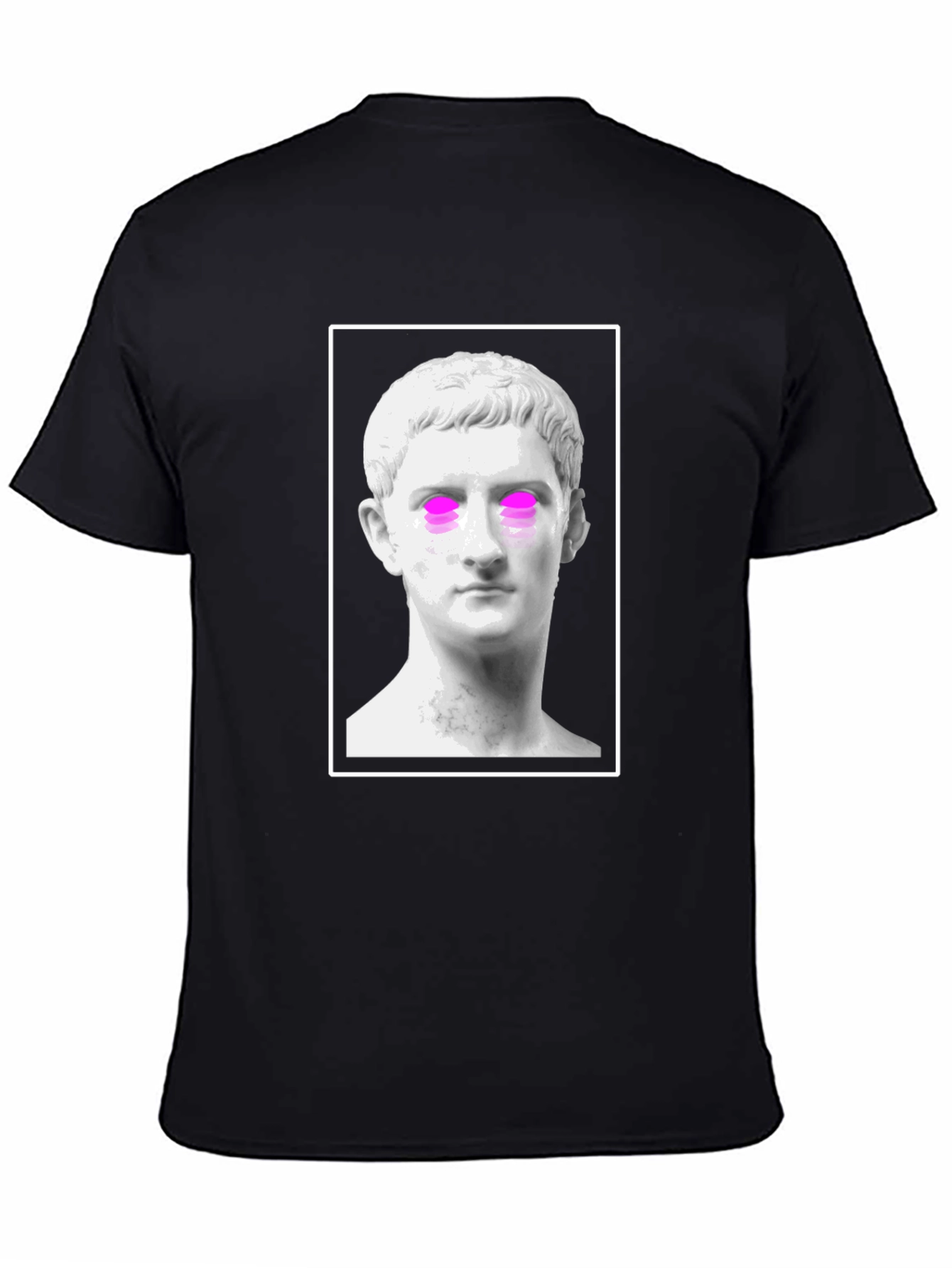 Statue Graphic Tee - Trendy Black T-Shirt