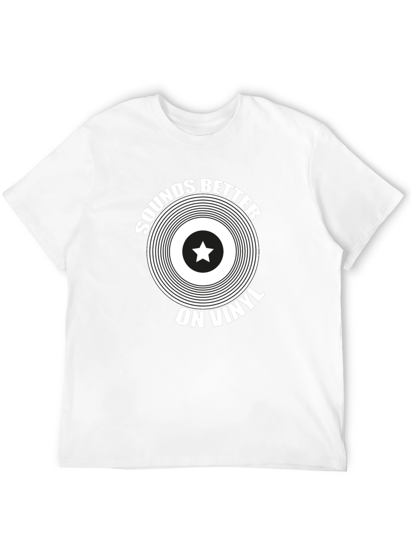 Sounds Better on Vinyl Black Graphic Tee