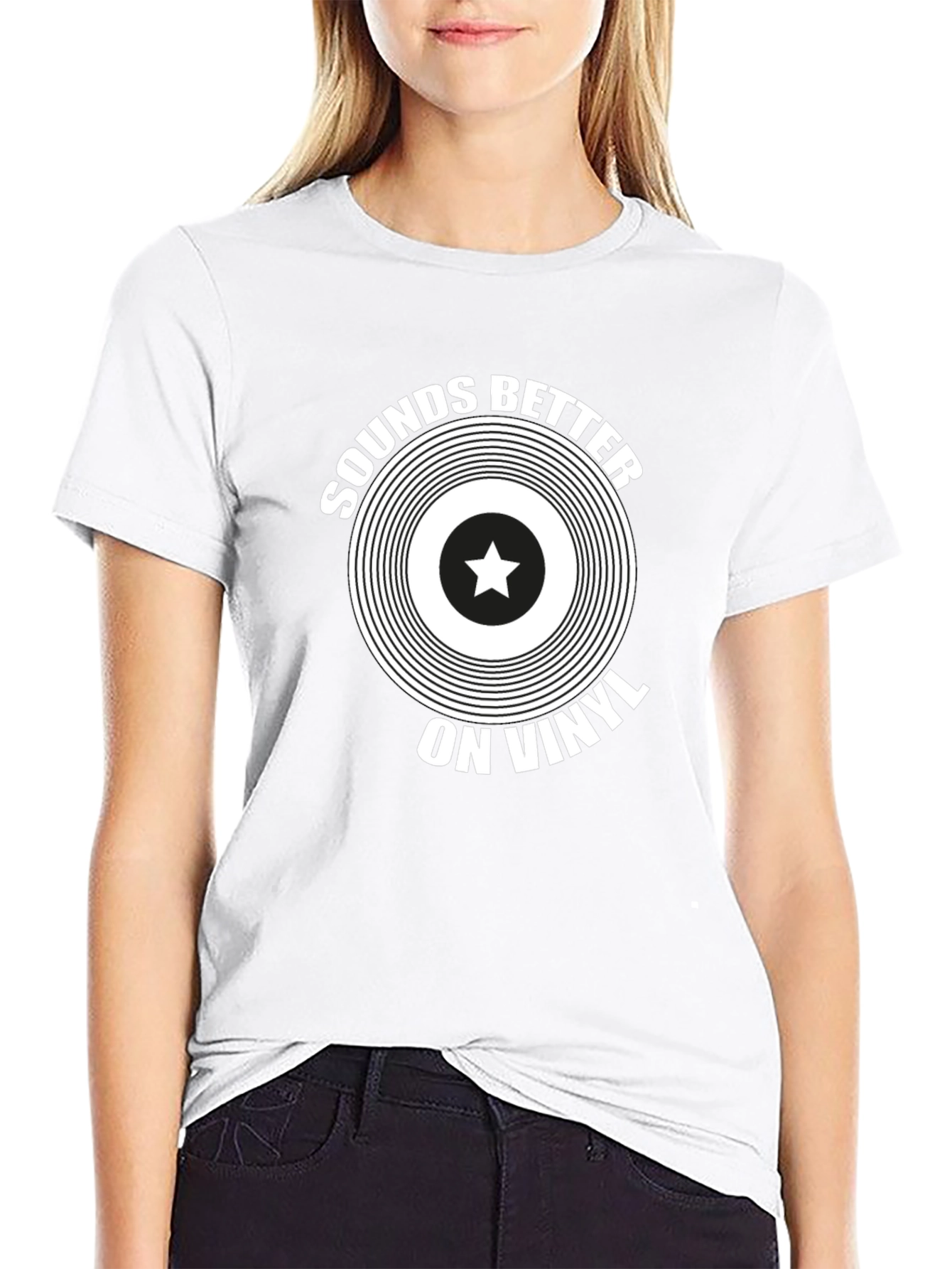 Sounds Better on Vinyl Black Graphic Tee