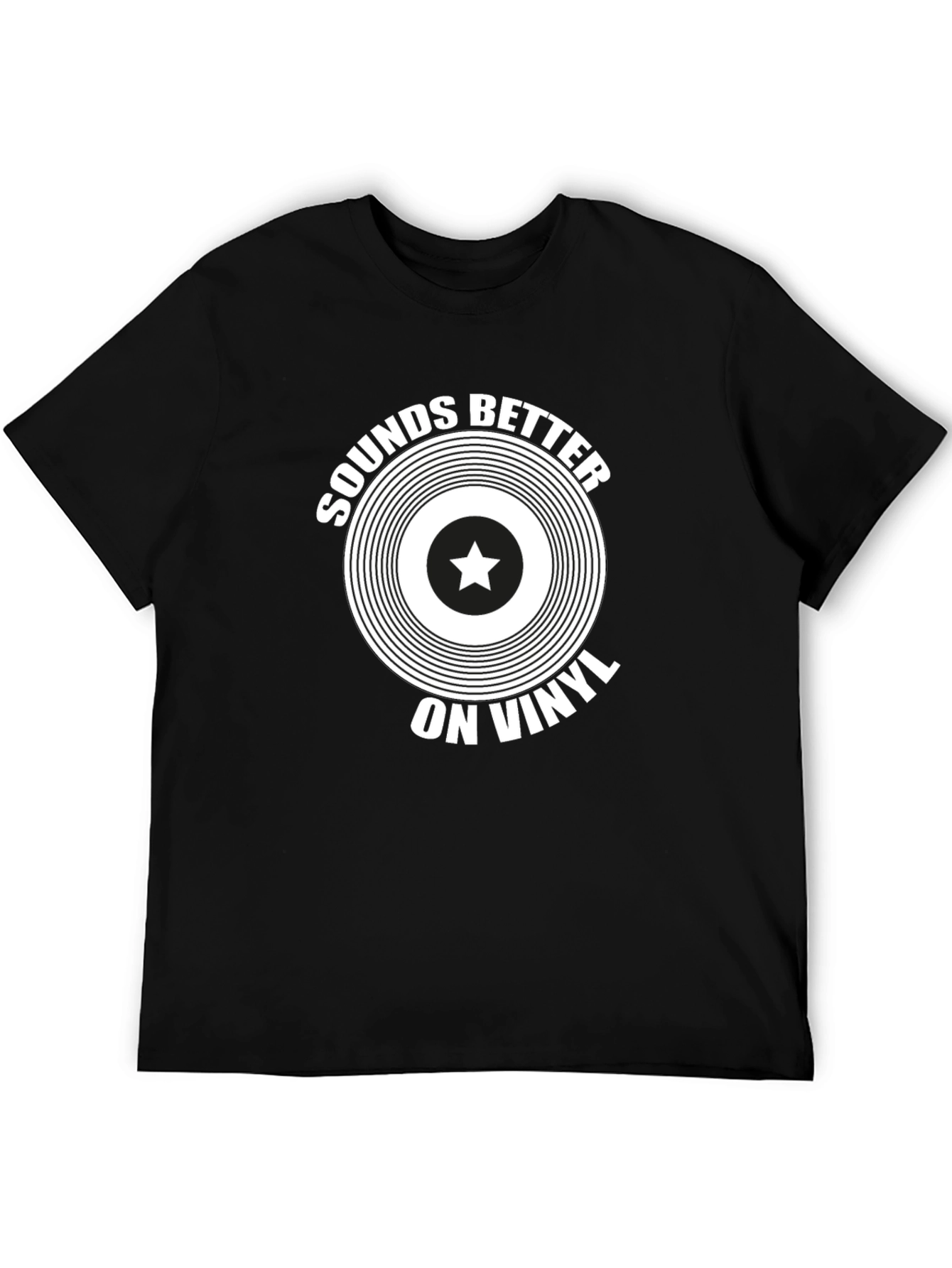 Sounds Better on Vinyl Black Graphic Tee
