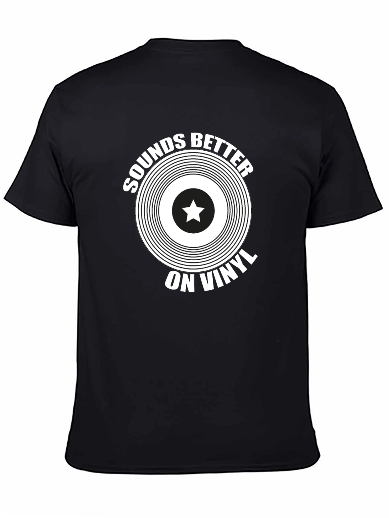 Sounds Better on Vinyl Black Graphic Tee
