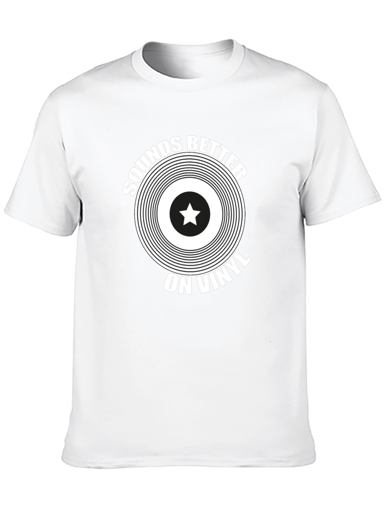 Sounds Better on Vinyl Black Graphic Tee