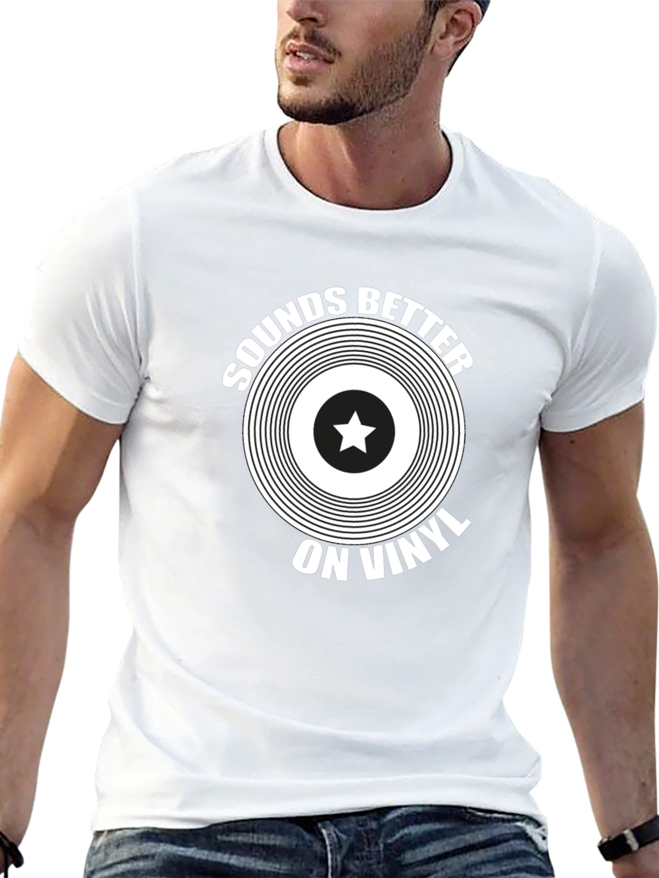 Sounds Better on Vinyl Black Graphic Tee
