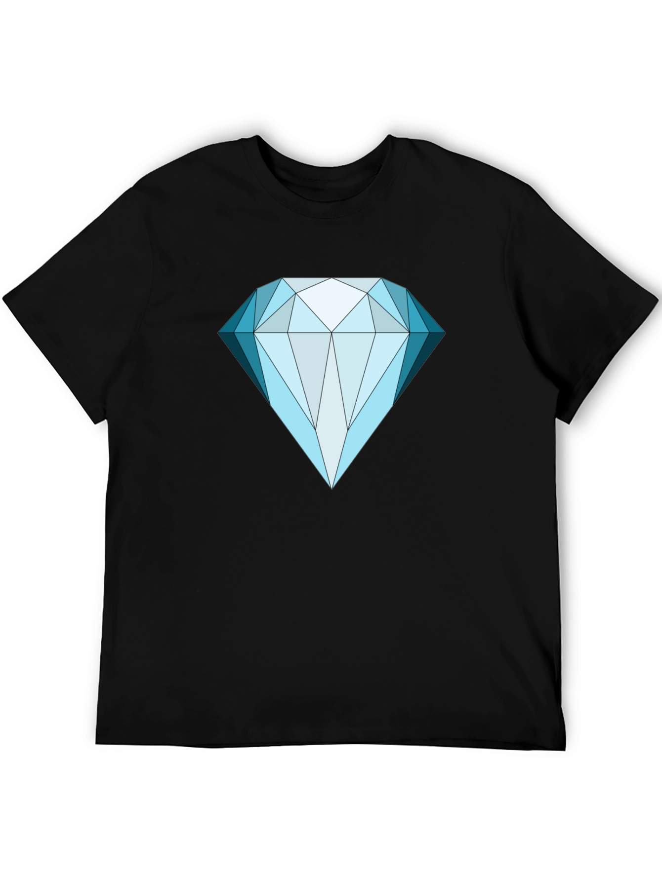 Diamond Graphic Tee - Bold Black Shirt